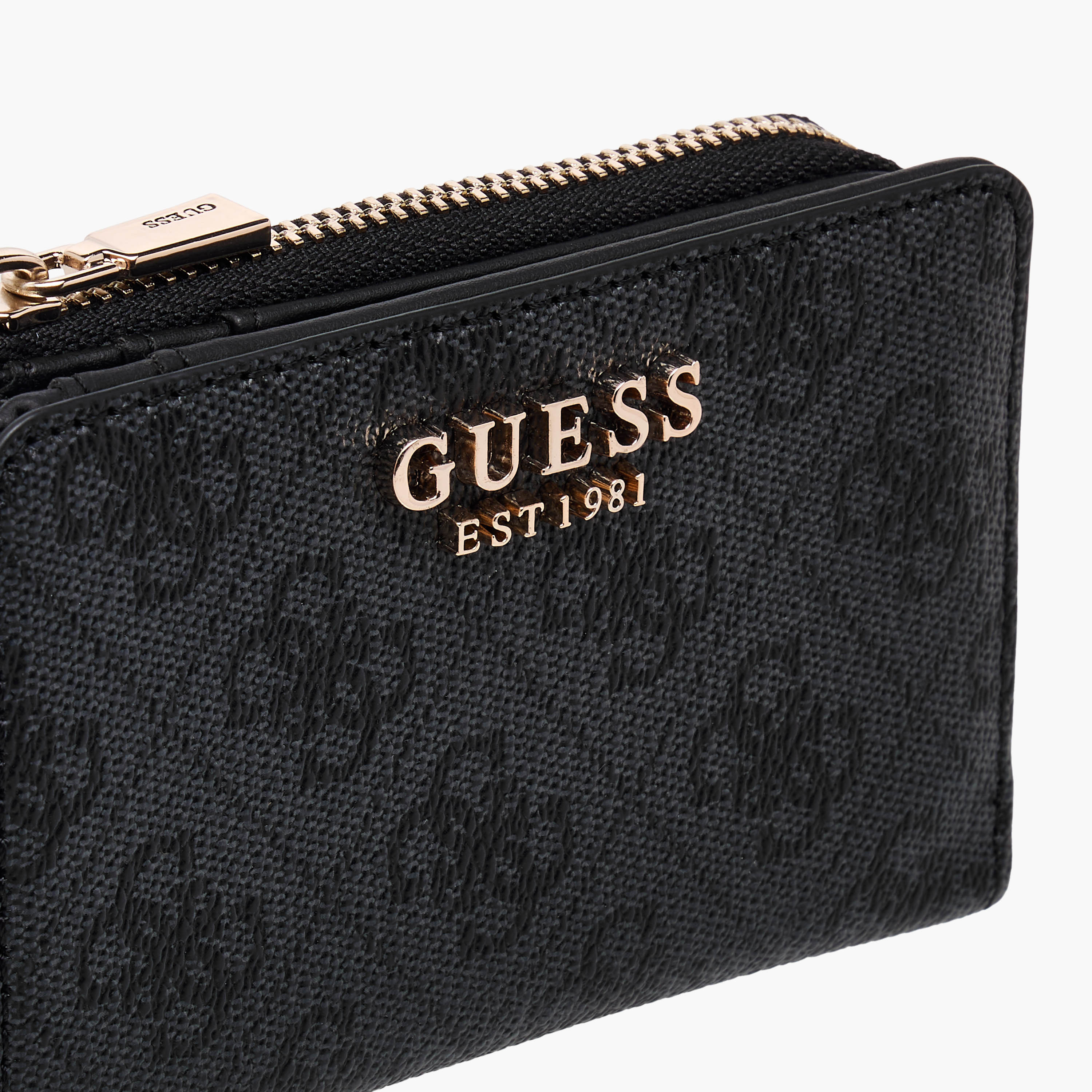 Guess LAUREL II SLG Monogram Print Zip Around Card Holder-women-bagsandwallets-wallets-image-3