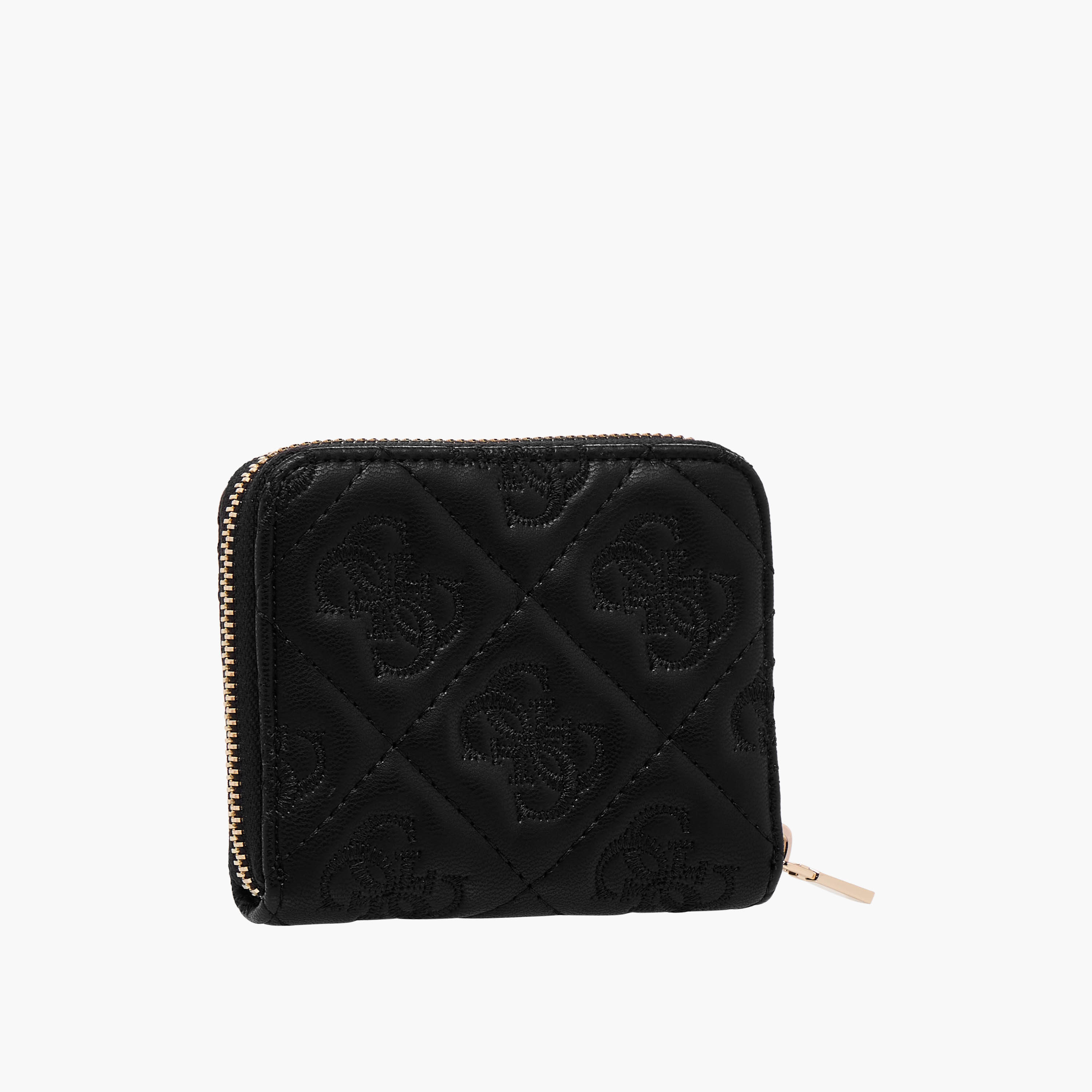 Guess Adelasia SLG Textured Wallet with Zip Closure-women-bagsandwallets-wallets-image-2