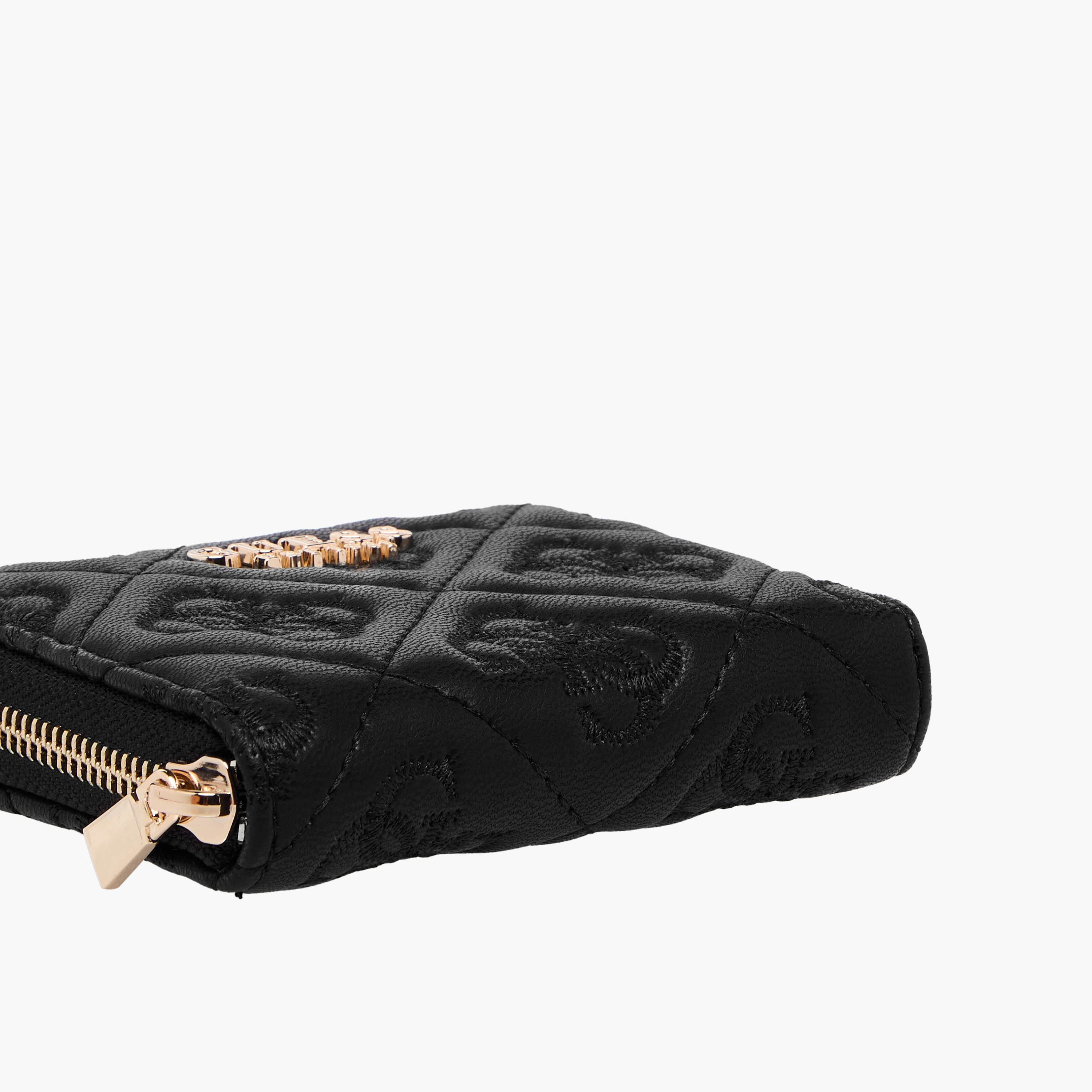 Guess Adelasia SLG Textured Wallet with Zip Closure-women-bagsandwallets-wallets-image-4