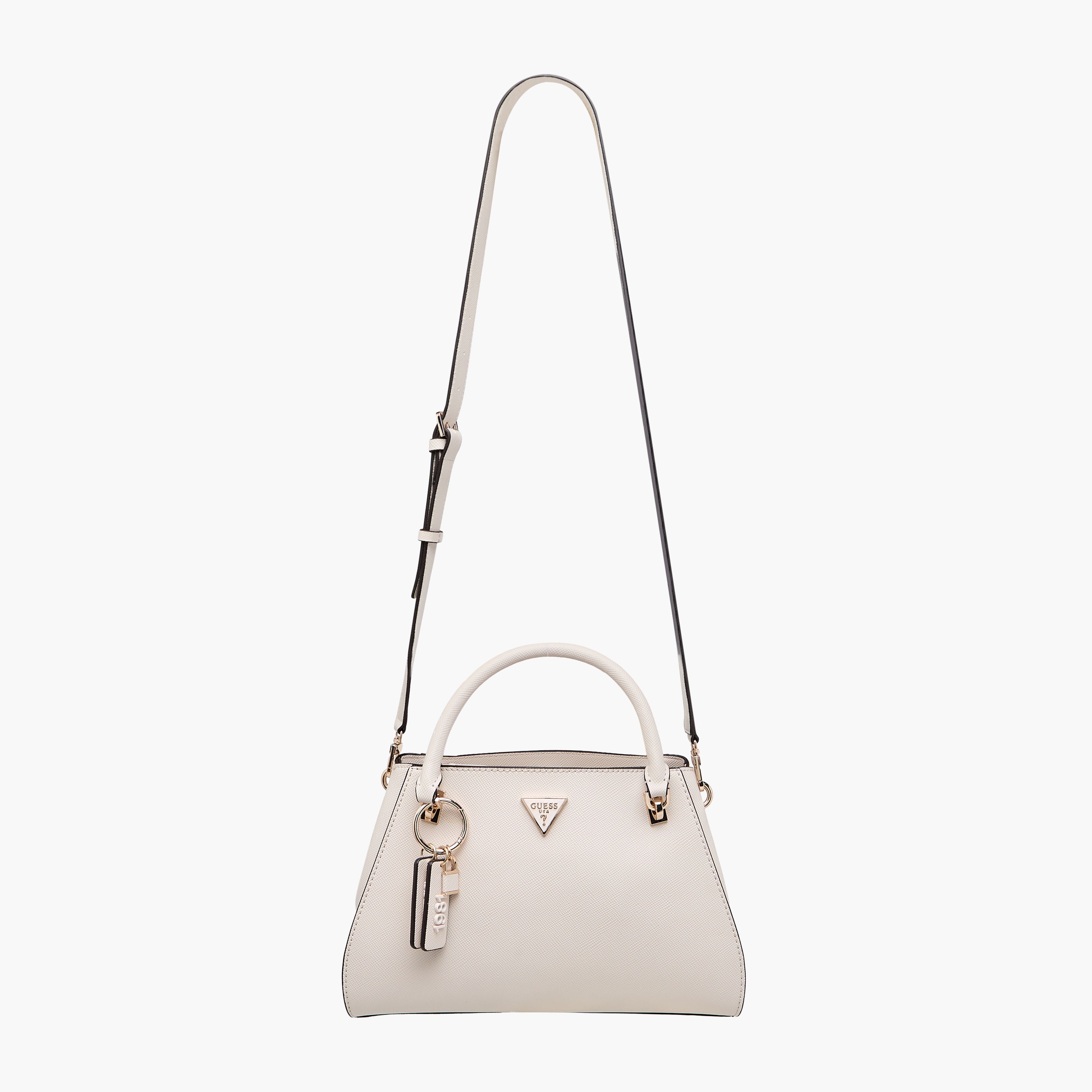 Guess NOELLE Textured Satchel Bag with Detachable Shoulder Strap-women-bagsandwallets-handbags-image-3
