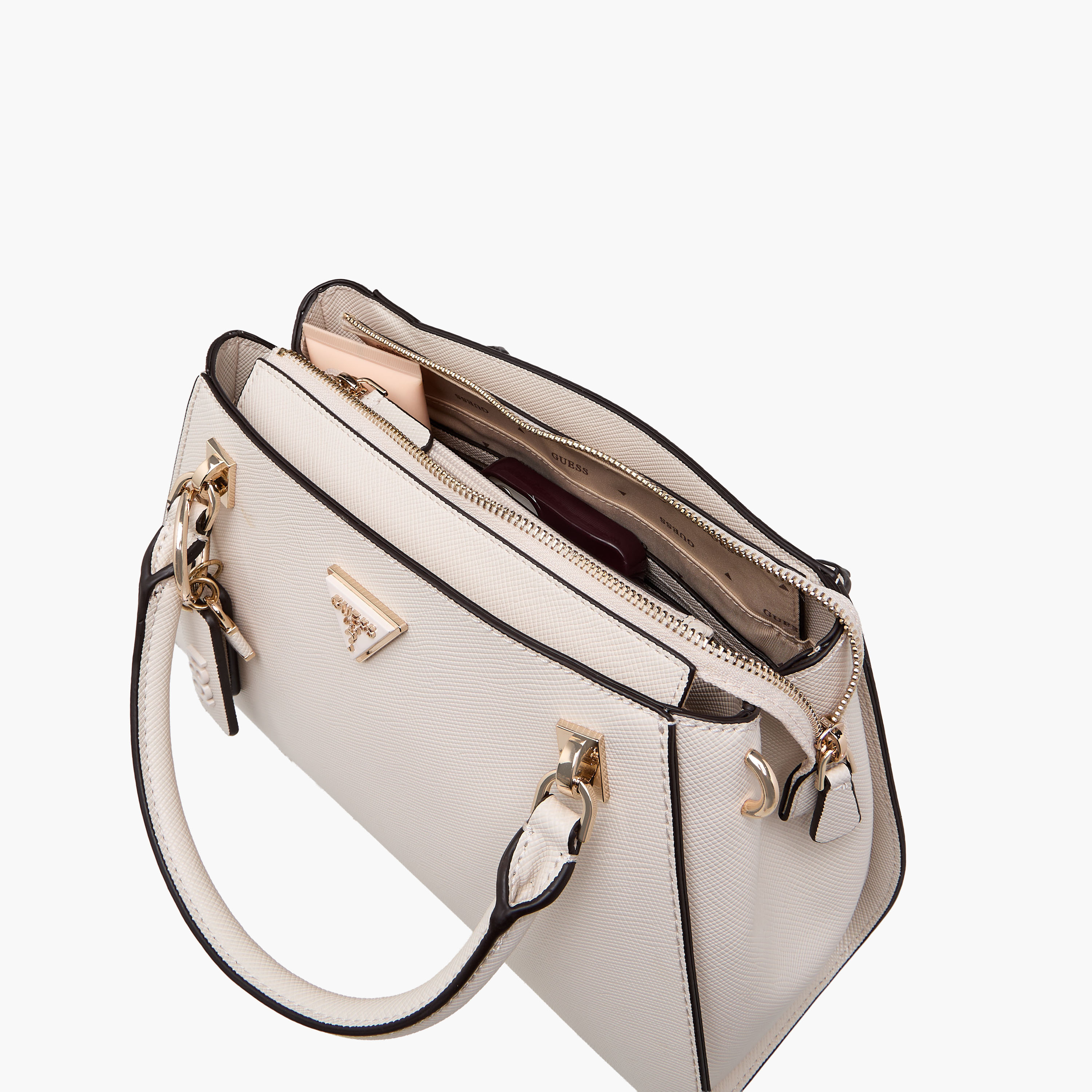 Guess NOELLE Textured Satchel Bag with Detachable Shoulder Strap-women-bagsandwallets-handbags-image-8