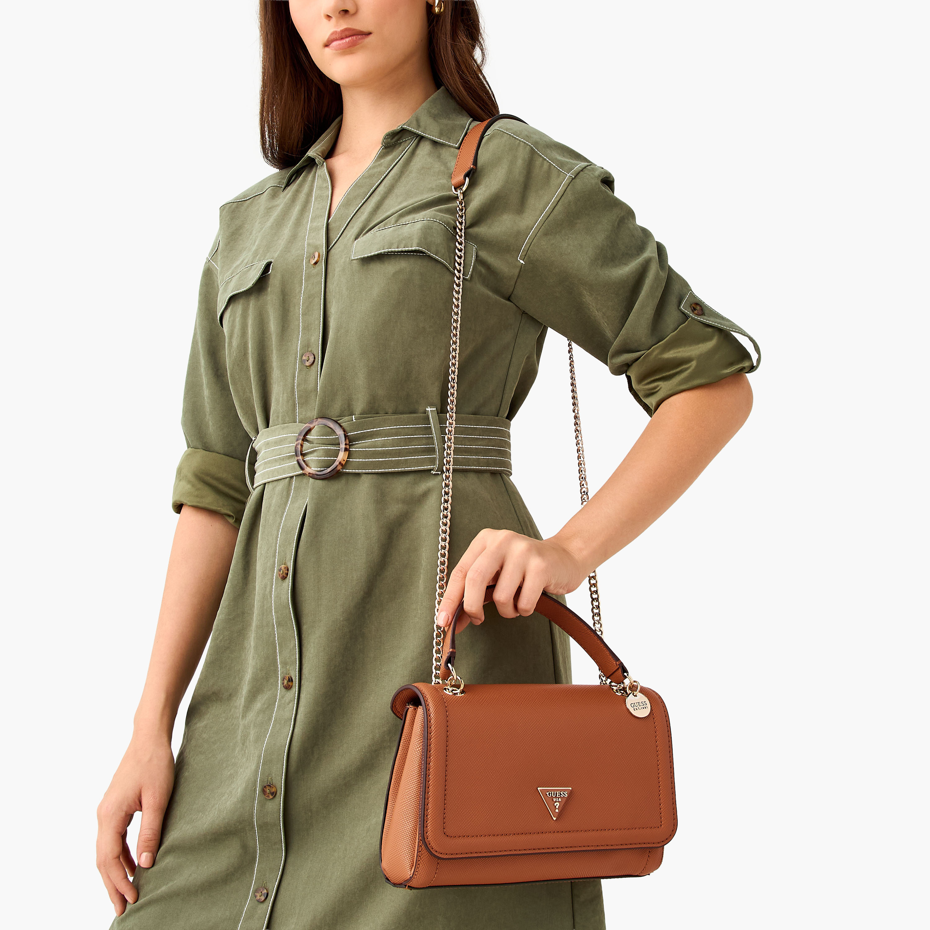 Guess Noelle II Textured Crossbody Bag with Chain Strap-women-bagsandwallets-handbags-image-2