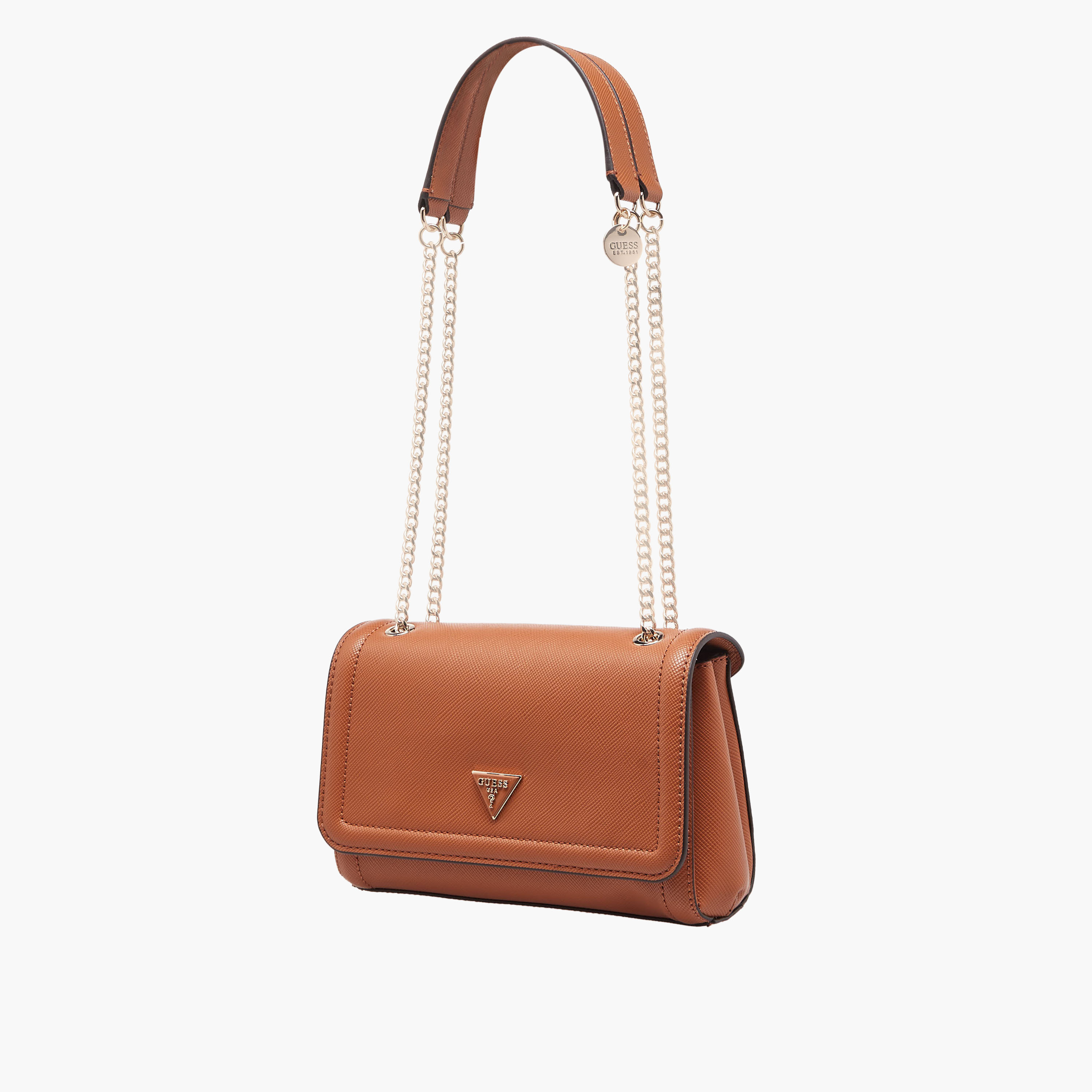 Guess Noelle II Textured Crossbody Bag with Chain Strap-women-bagsandwallets-handbags-image-3