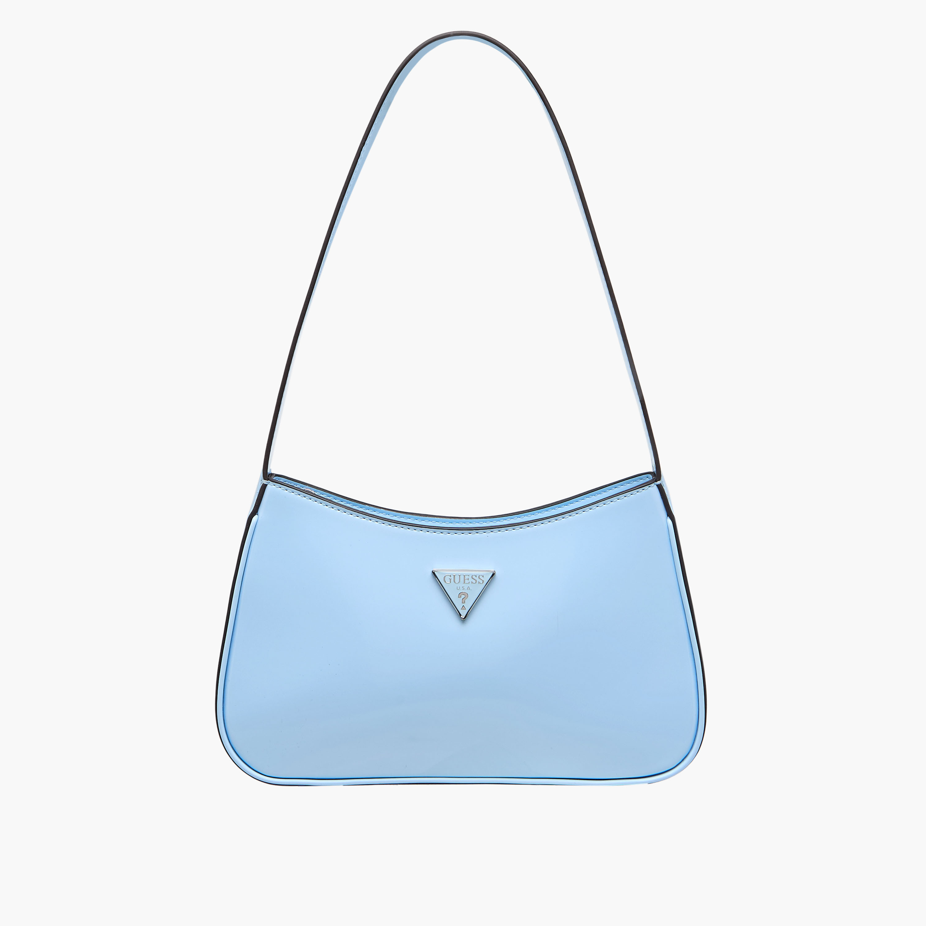 Guess Arnela Solid Shoulder Bag with Strap Handle-women-bagsandwallets-handbags-image-1