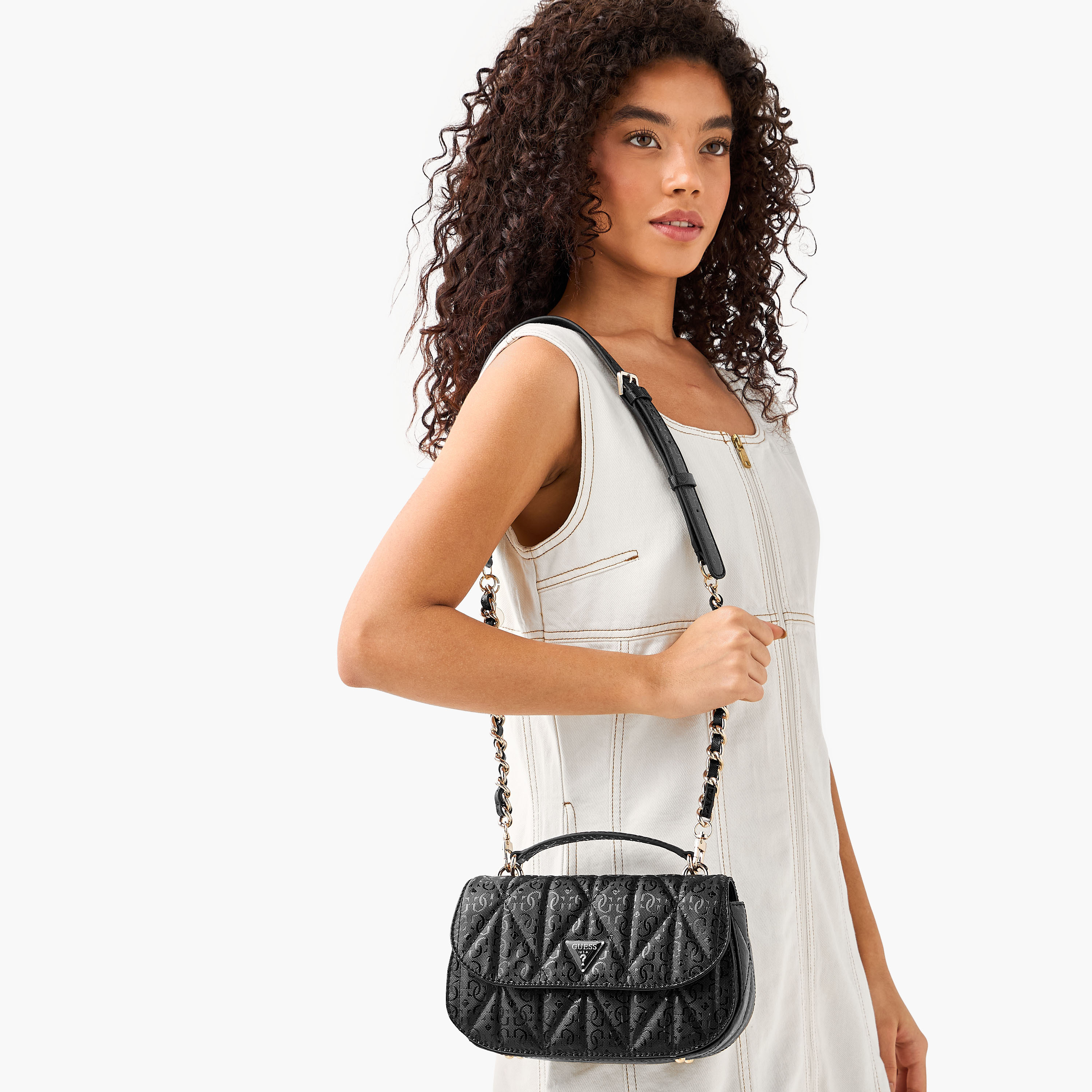 Guess Aldina Monogram Print Crossbody Bag with Chain Strap-women-bagsandwallets-handbags-image-2