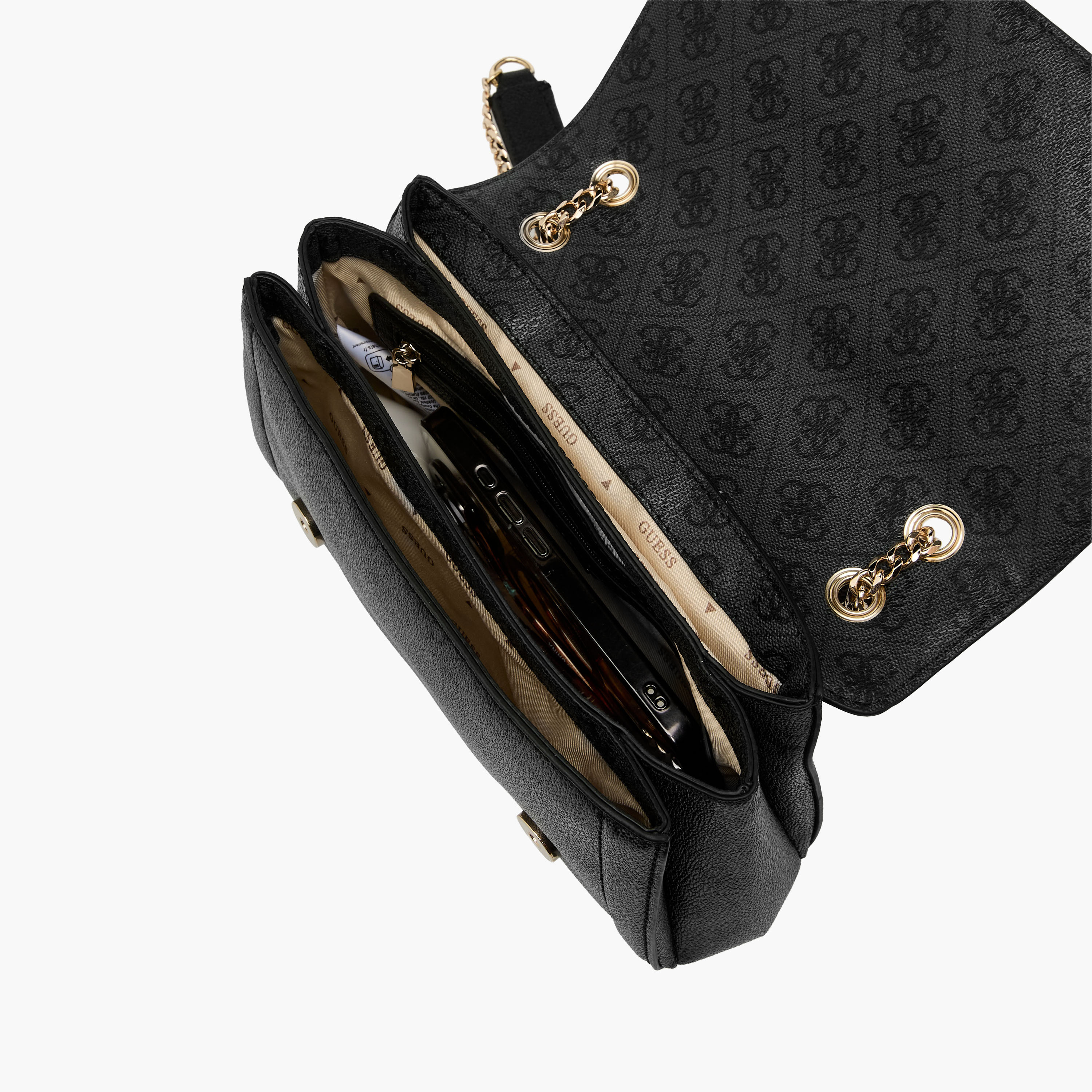 شنطة كروسبودي بحزام سلسلة  وطبعات مونوجرام نويل II كونفرتبل من جيس-women-bagsandwallets-handbags-image-10