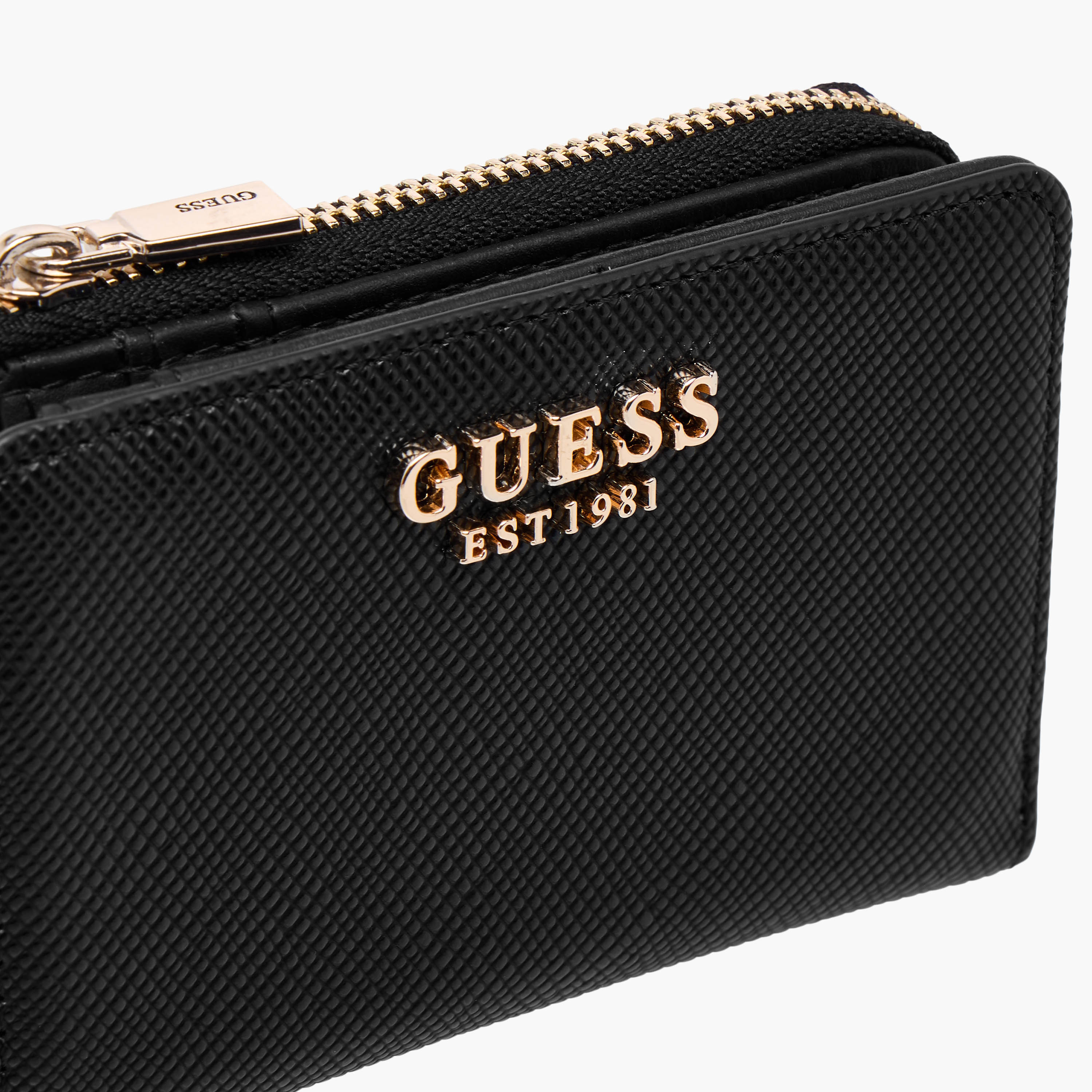 Guess Laurel II SLG Textured Card Holder with Zip Closure-women-bagsandwallets-wallets-image-3