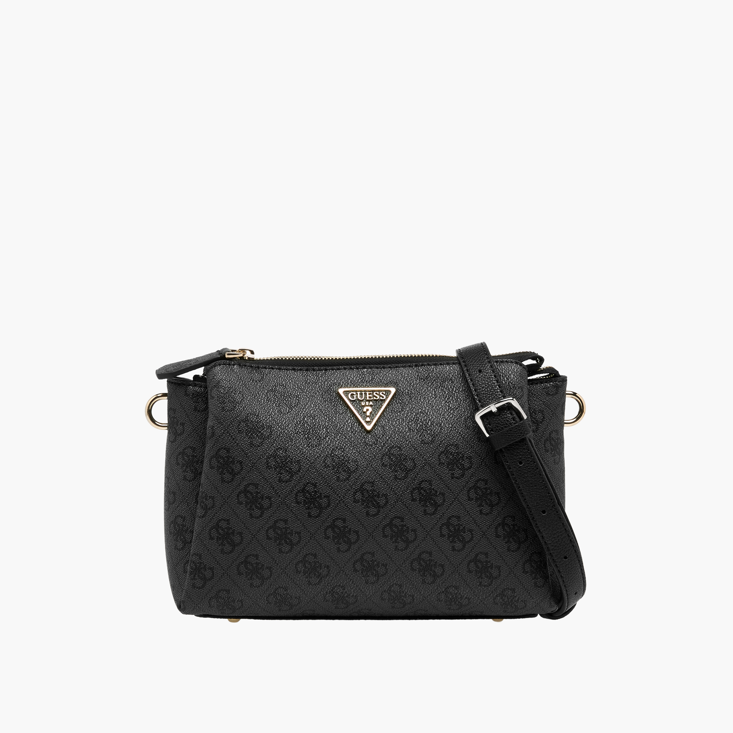 شنطة كروسبودي بحزام قابل للتعديل وطبعات مونوجرام نويل تراي كومب من جيس-women-bagsandwallets-handbags-image-1