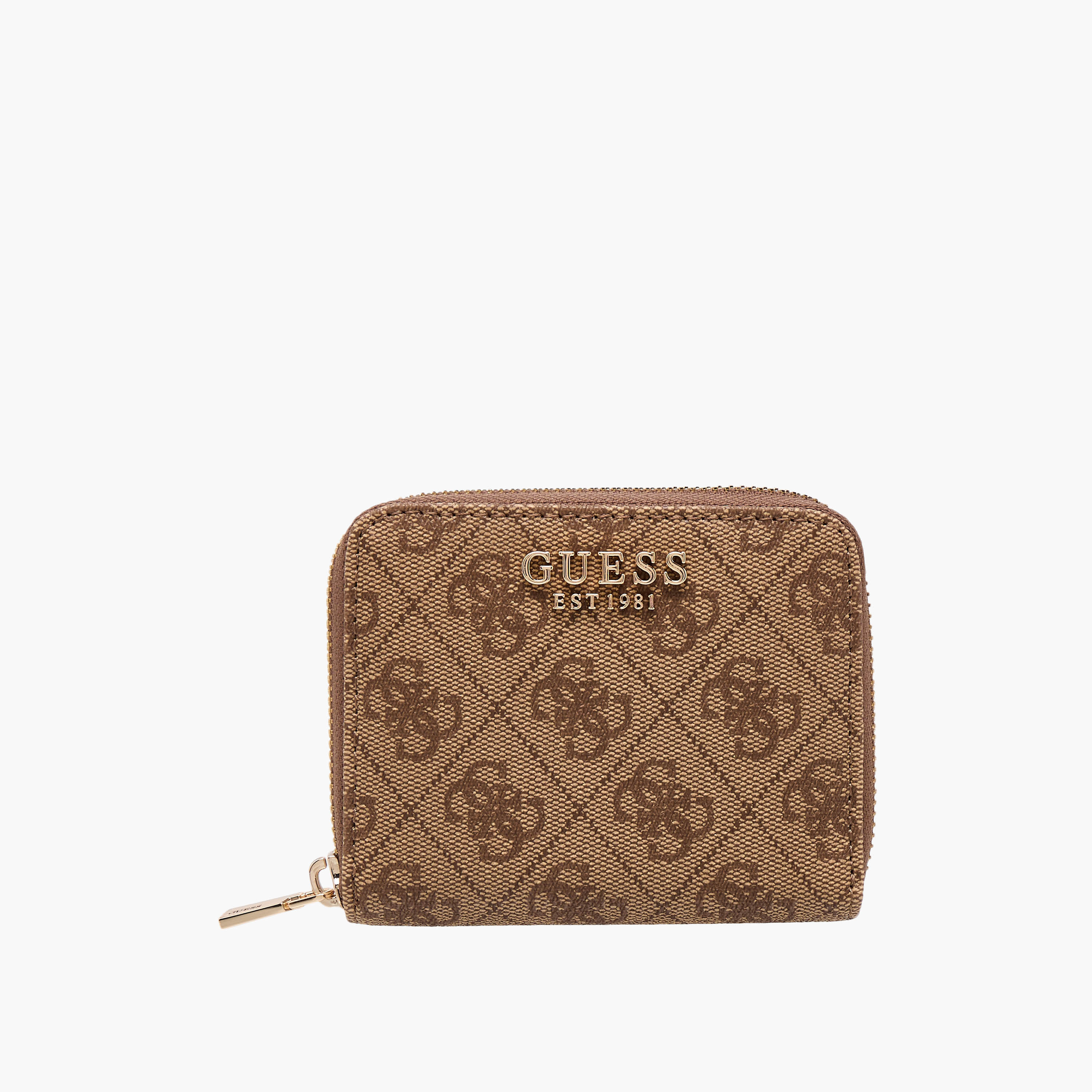 Guess Laurel II SLG Textured Wallet with Zip Closure-women-bagsandwallets-wallets-image-1