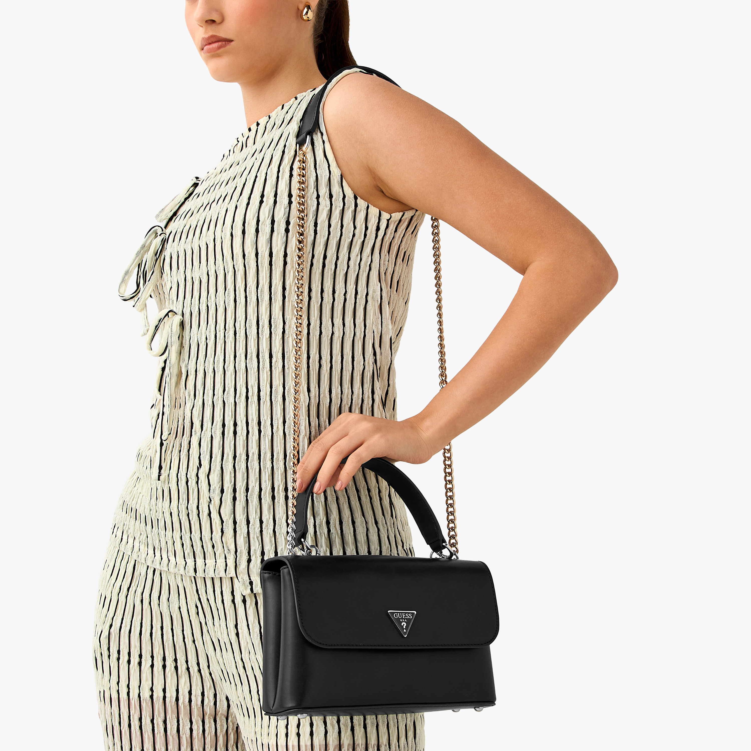 حقيبة كتف غيس داريناا II بإغلاق بالسديلة وحزام سلسلة-women-bagsandwallets-handbags-image-2