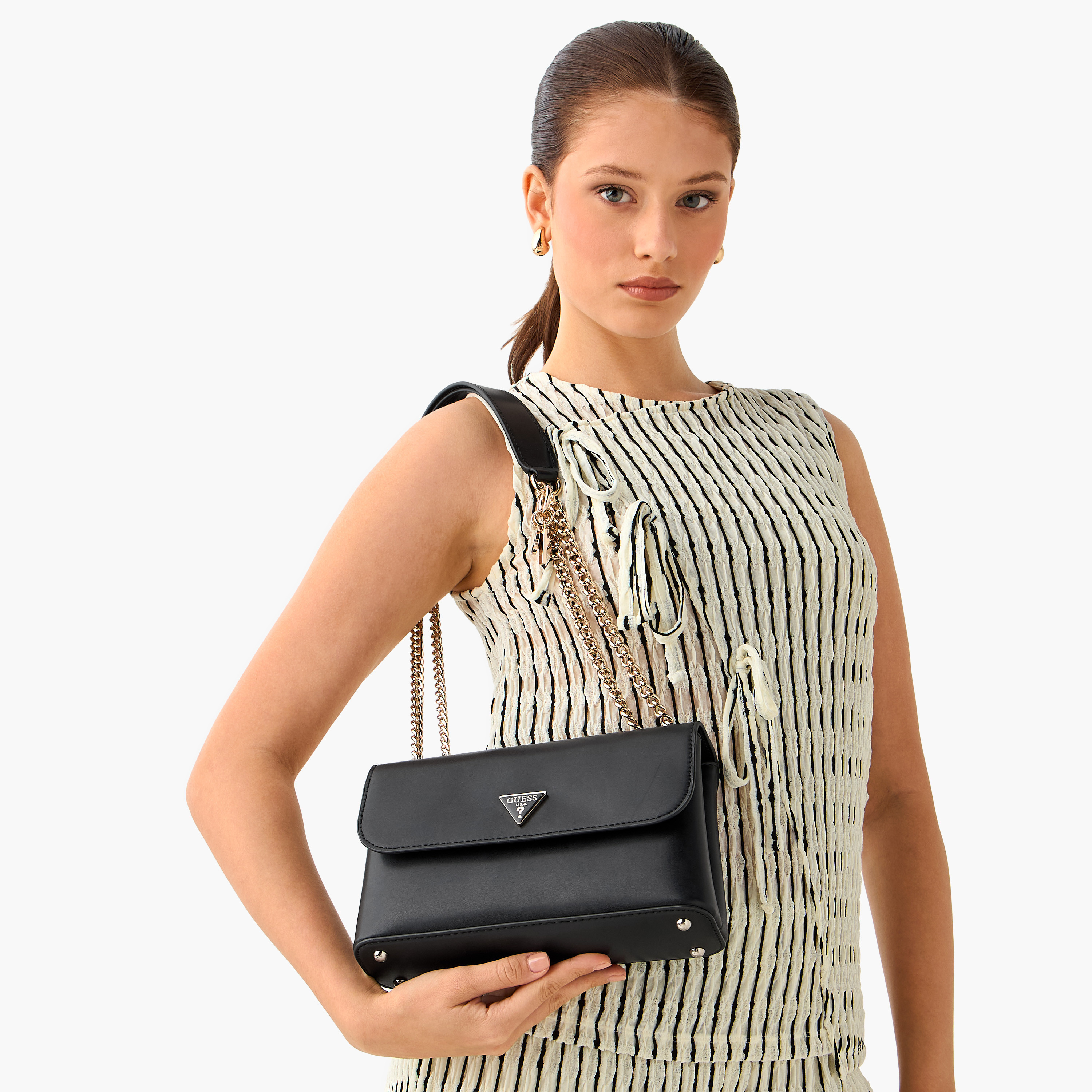 حقيبة كتف غيس داريناا II بإغلاق بالسديلة وحزام سلسلة-women-bagsandwallets-handbags-image-9