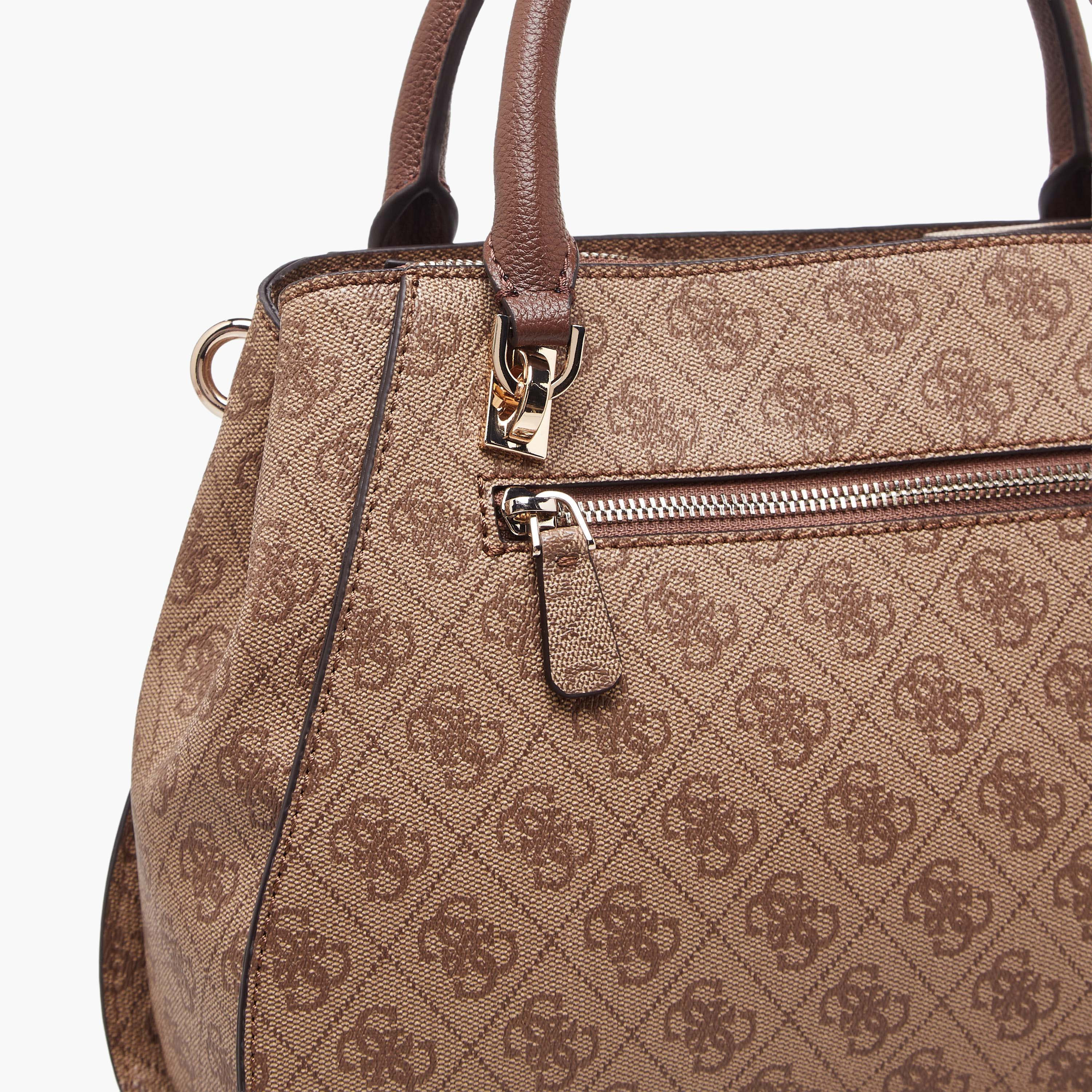 Guess Noelle II Monogram Print Tote Bag with Detachable Shoulder Strap-women-bagsandwallets-handbags-image-6