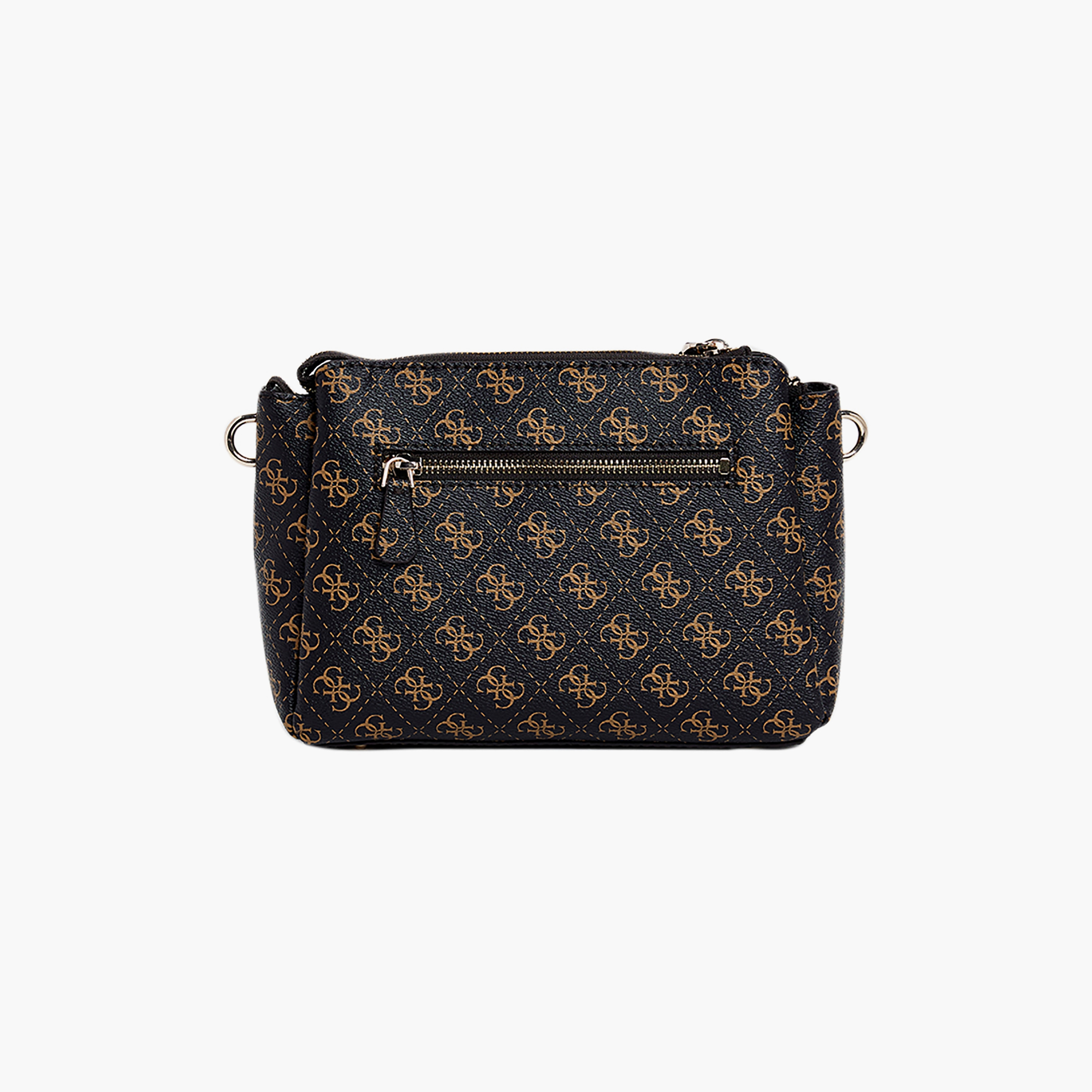 حقيبة كروس بودي Guess نويل II بنقش المونوغرام مع إغلاق بسحاب وحزام قابل للتعديل-women-bagsandwallets-handbags-image-4