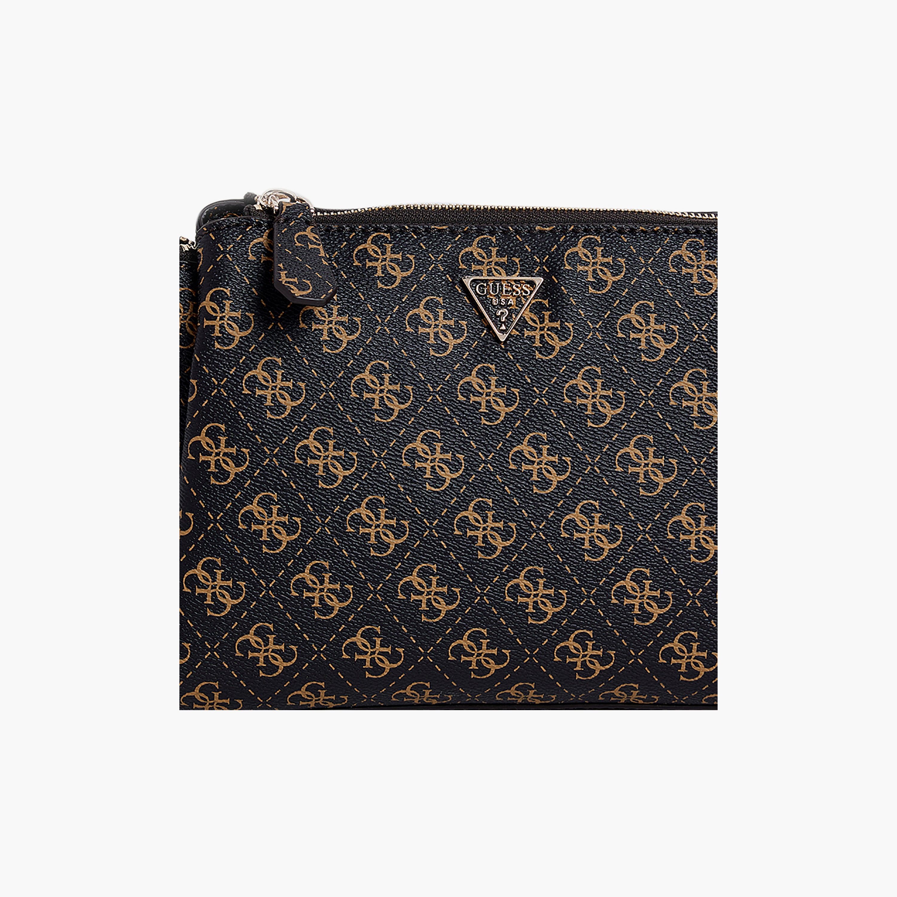 حقيبة كروس بودي Guess نويل II بنقش المونوغرام مع إغلاق بسحاب وحزام قابل للتعديل-women-bagsandwallets-handbags-image-5