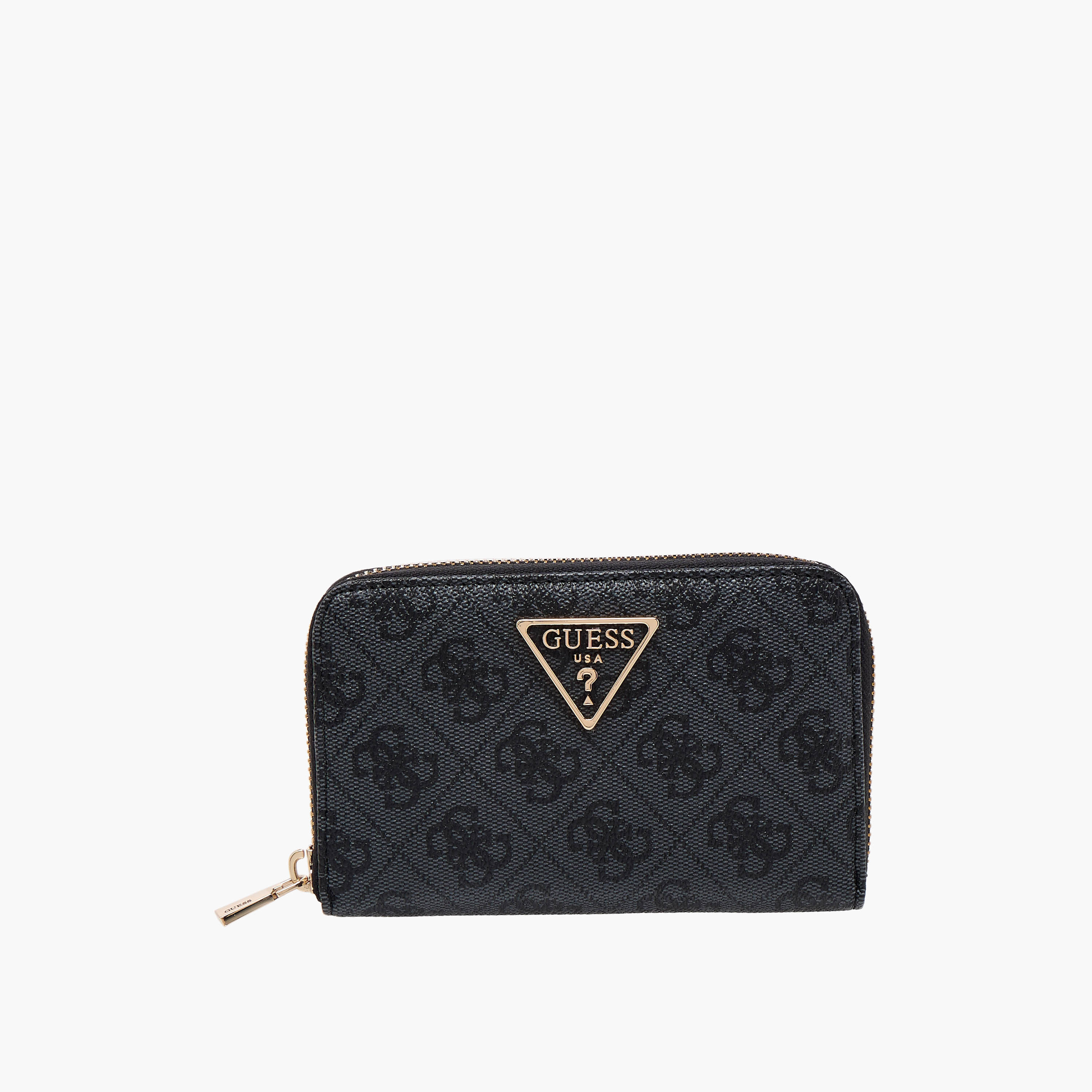 Guess Laurel SLG Textured Wallet with Zip Closure-women-bagsandwallets-wallets-image-1