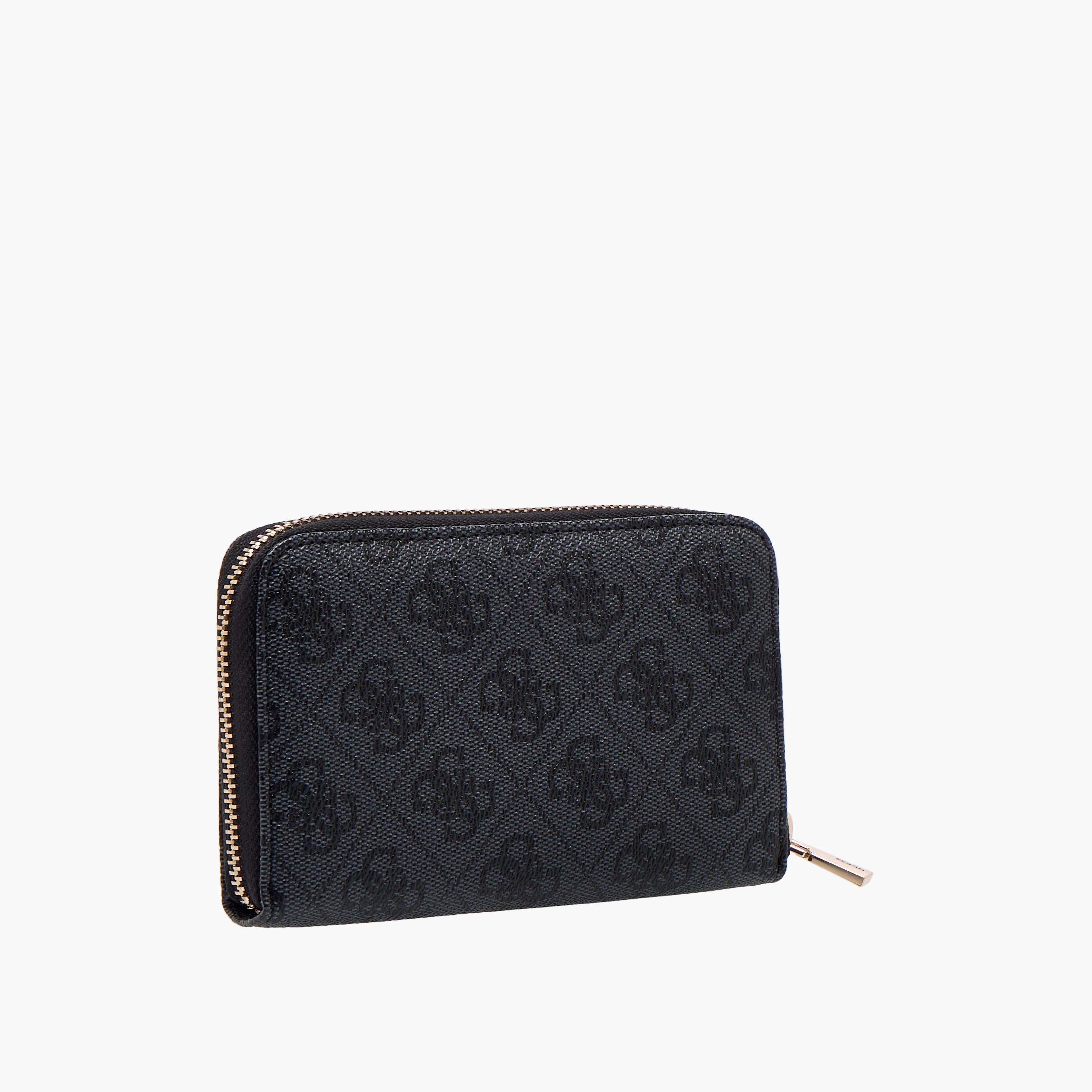 Guess Laurel SLG Textured Wallet with Zip Closure-women-bagsandwallets-wallets-image-2