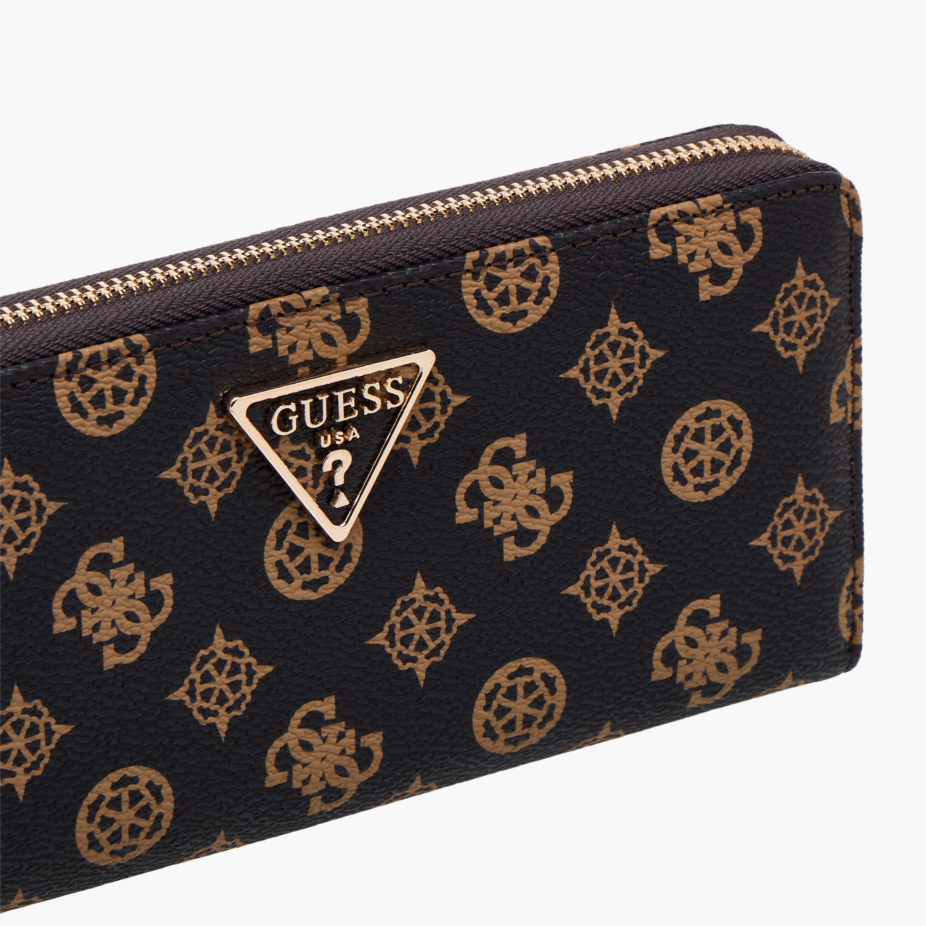 Guess LAUREL SLG Monogram Print Zip Around Wallet-women-bagsandwallets-wallets-image-3