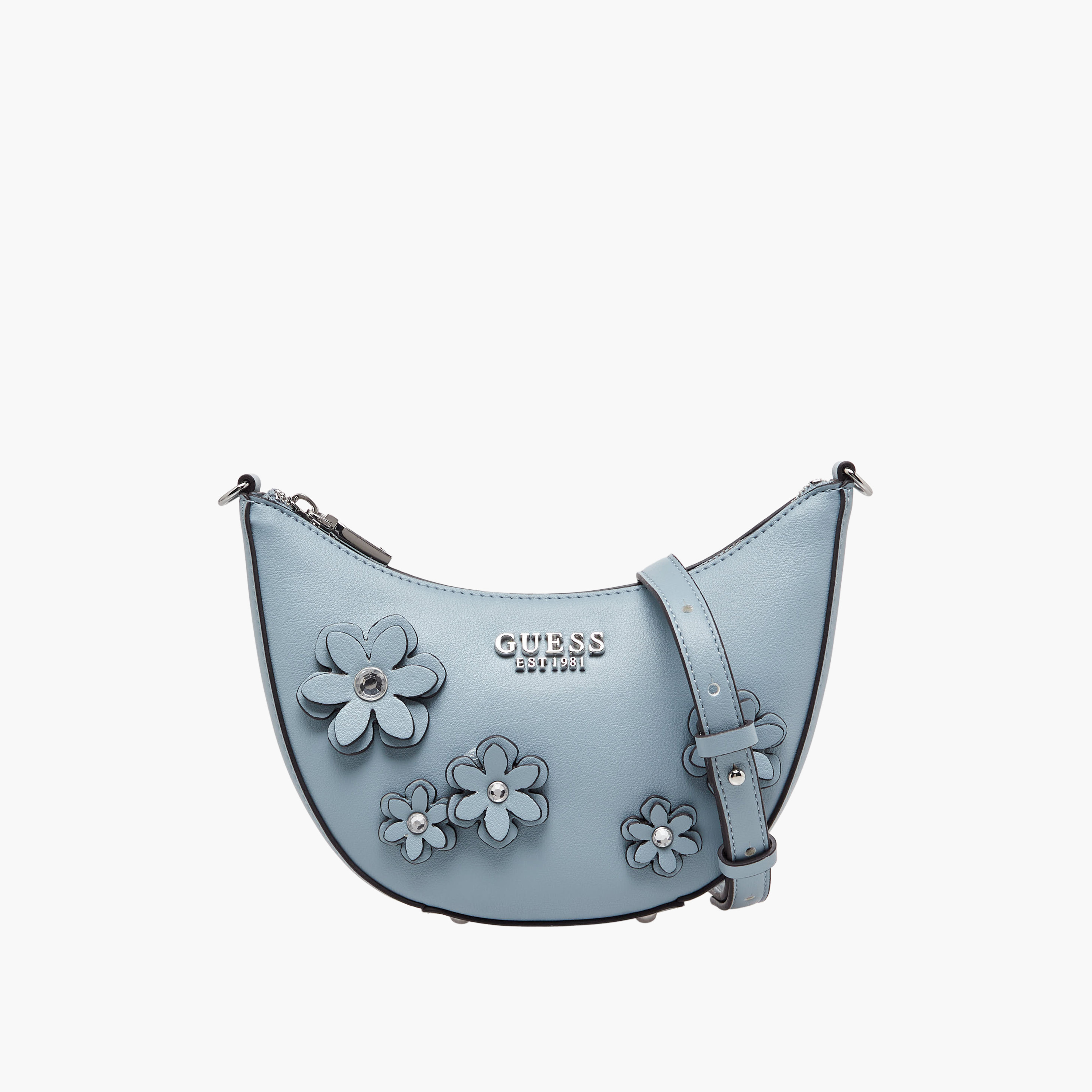 شنطة كتف بسحاب إغلاق وزينة زهور "زاريا ميني" من جيس-women-bagsandwallets-handbags-image-1