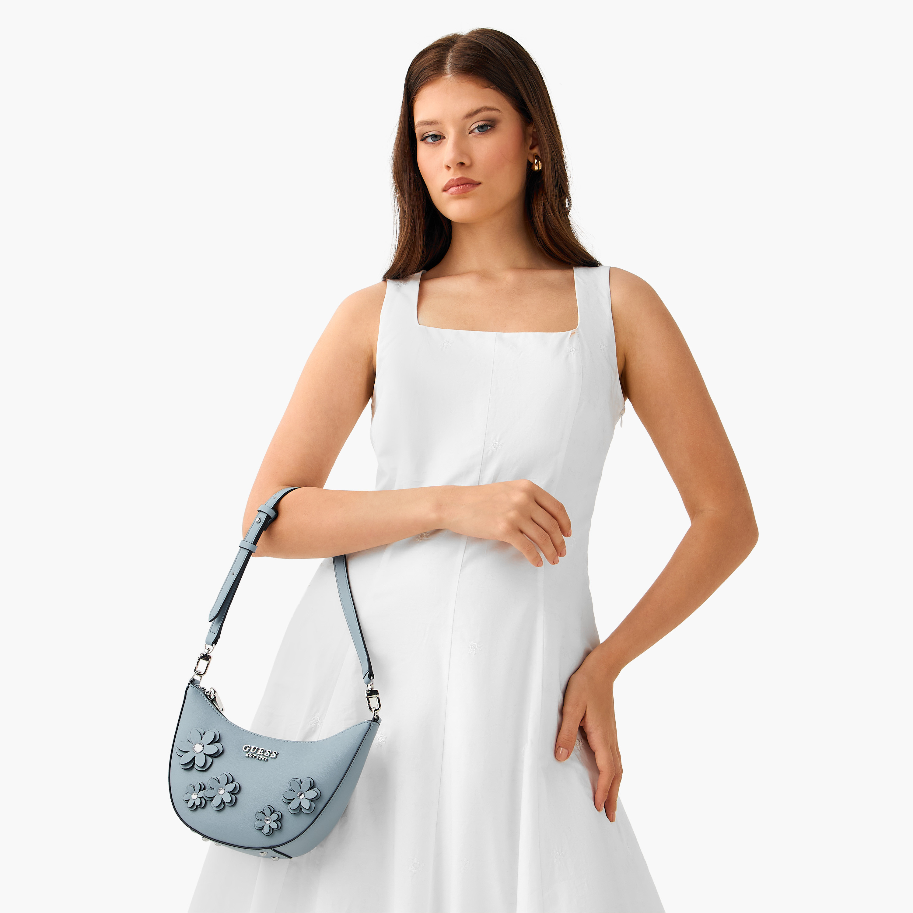 شنطة كتف بسحاب إغلاق وزينة زهور "زاريا ميني" من جيس-women-bagsandwallets-handbags-image-2