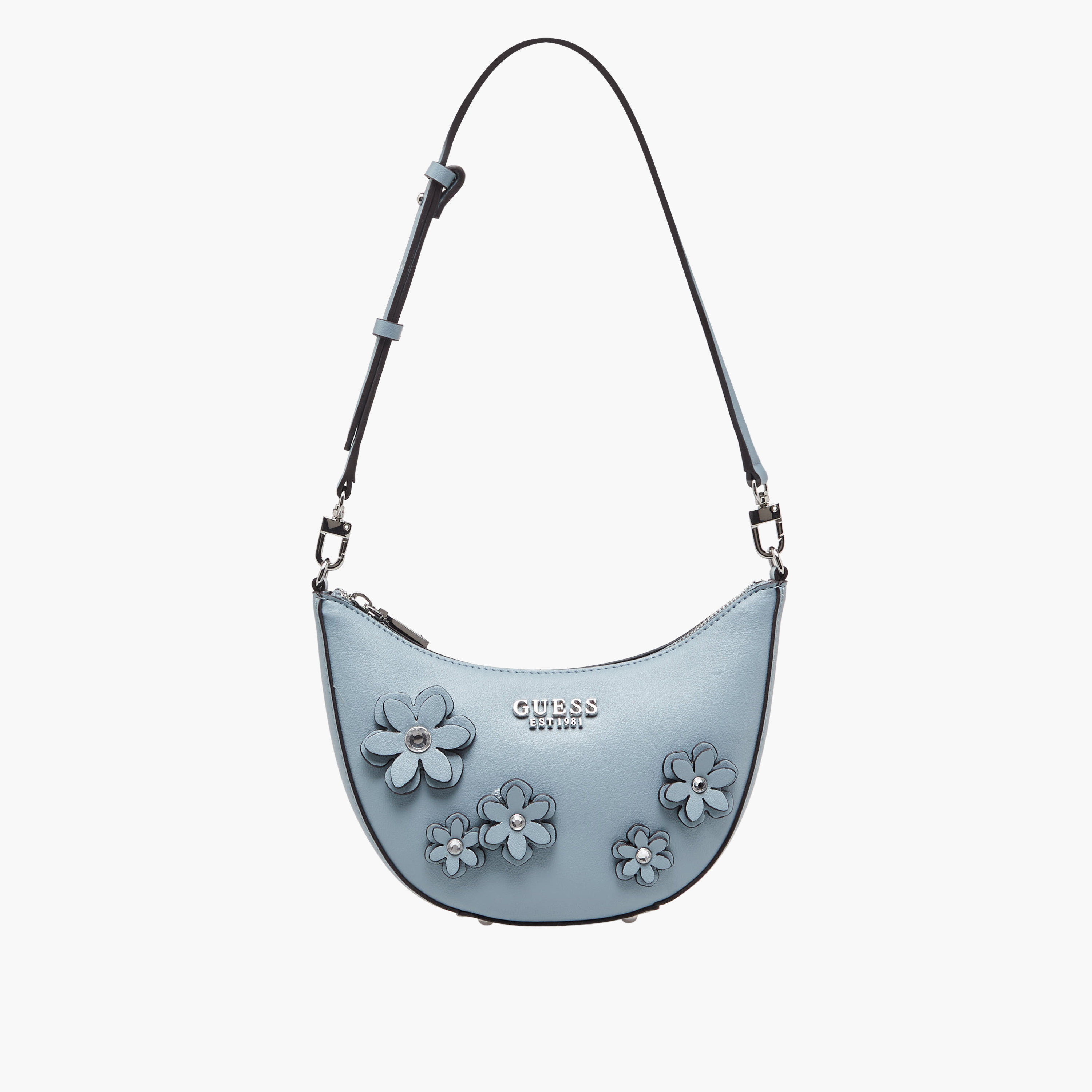شنطة كتف بسحاب إغلاق وزينة زهور "زاريا ميني" من جيس-women-bagsandwallets-handbags-image-3