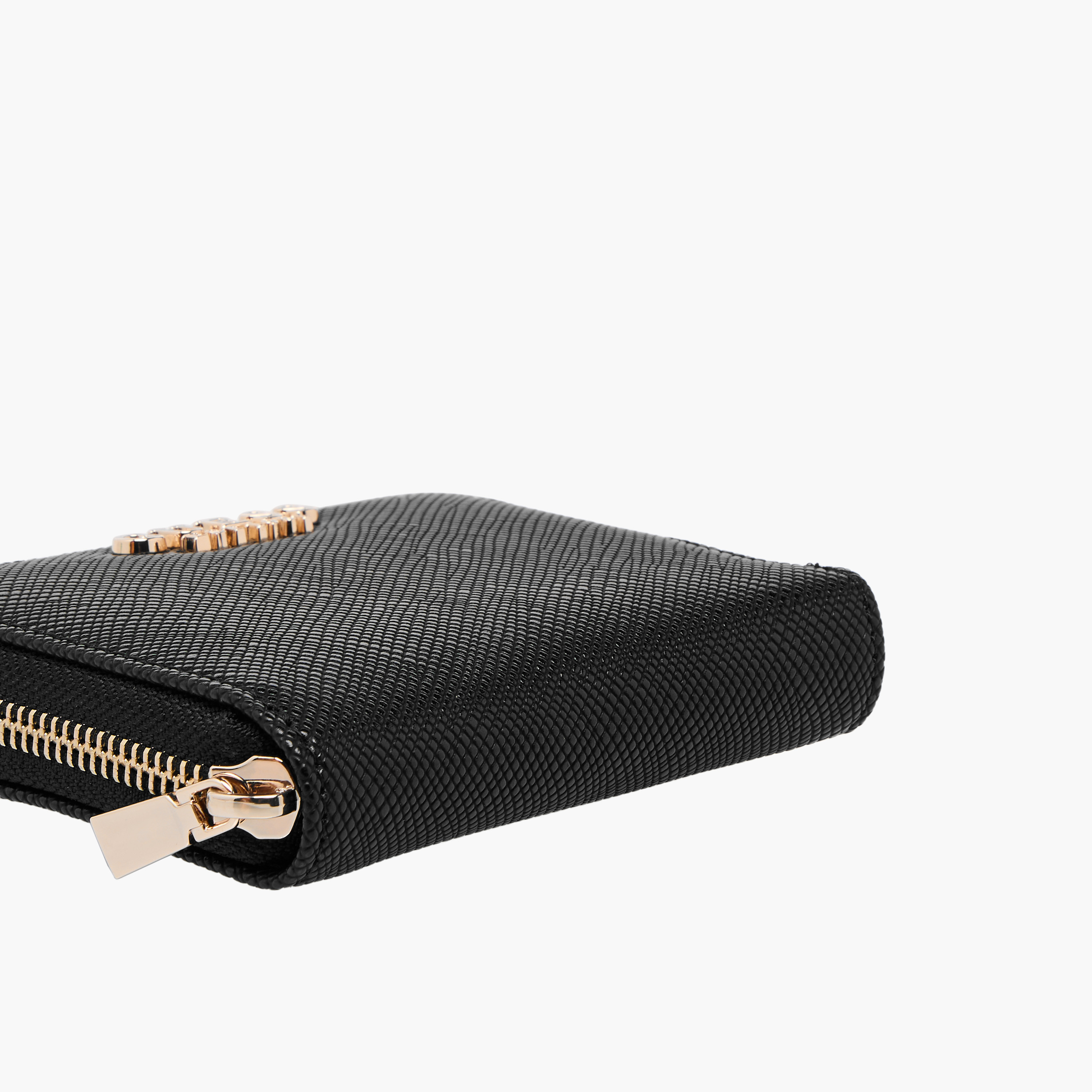 Guess Laurel II SLG Textured Wallet with Zip Closure-women-bagsandwallets-wallets-image-4