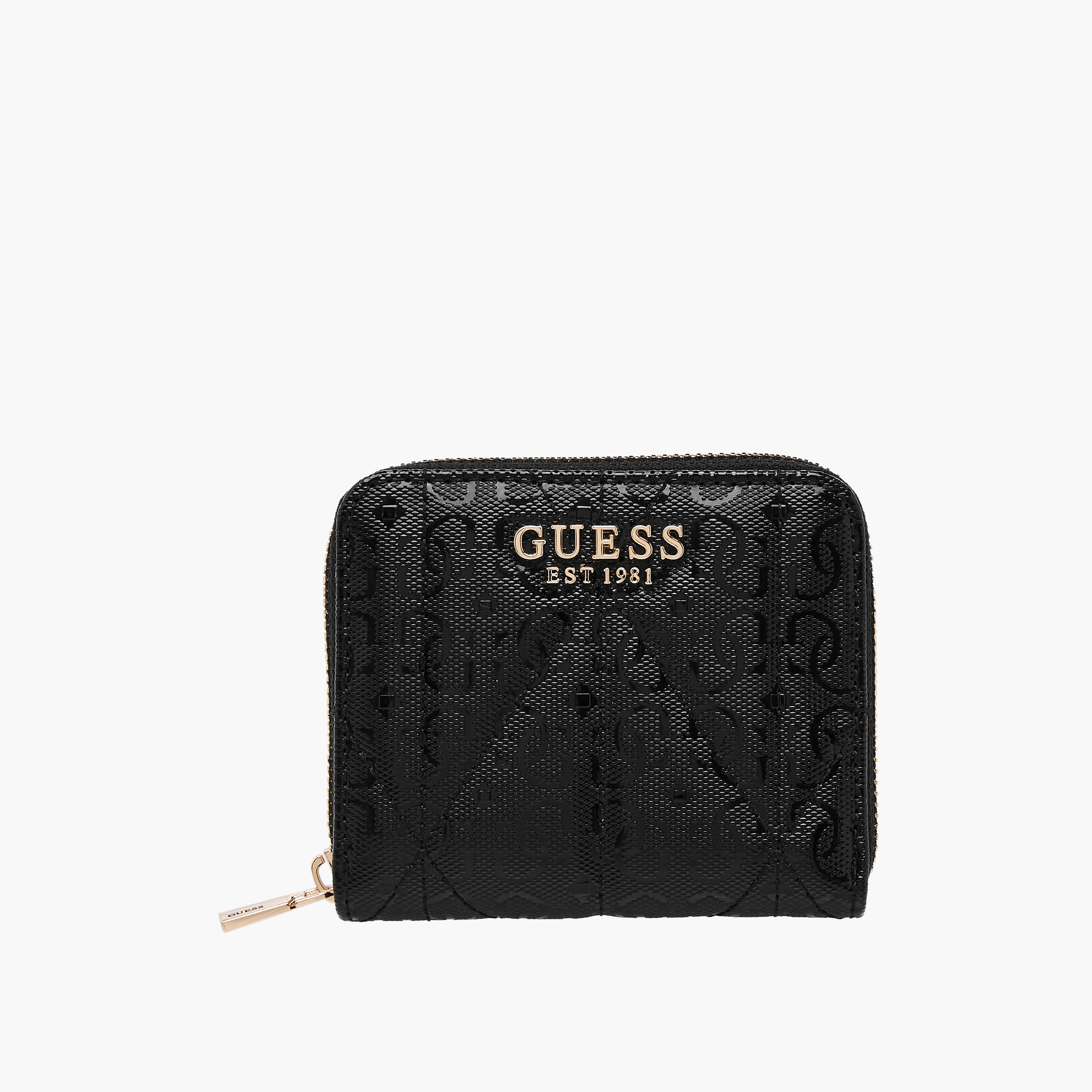 Guess Aldina SLG Textured Wallet with Zip Closure-women-bagsandwallets-wallets-image-1