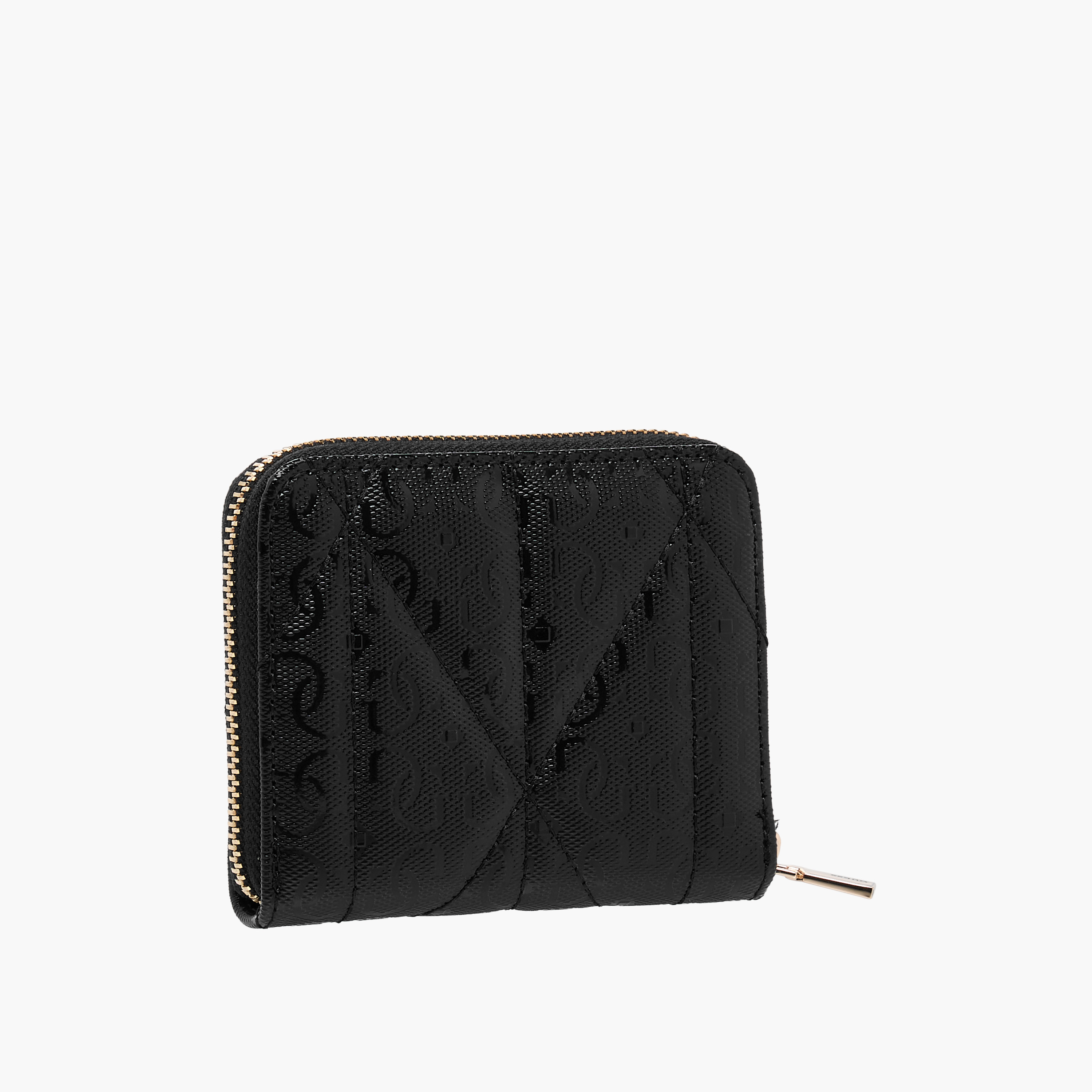 Guess Aldina SLG Textured Wallet with Zip Closure-women-bagsandwallets-wallets-image-2
