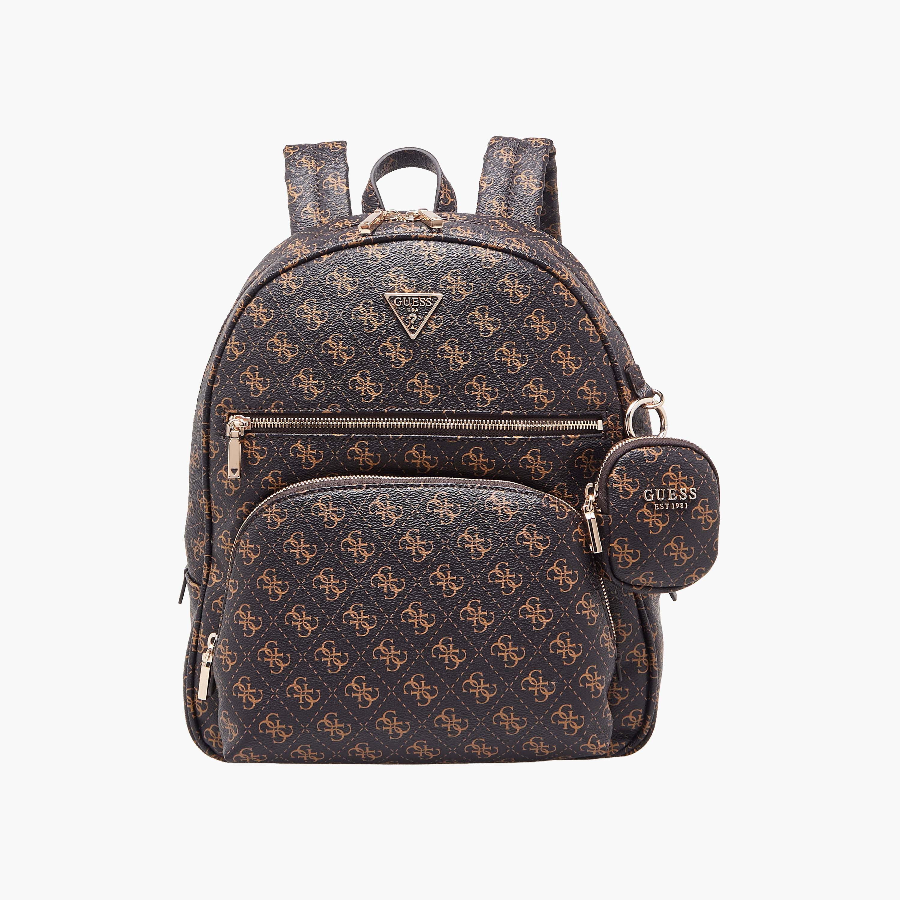 شنطة ظهر بطبعات مونوجرام "باور بلاي تيك" مع شنطة صغيرة من جيس-women-bagsandwallets-handbags-image-1