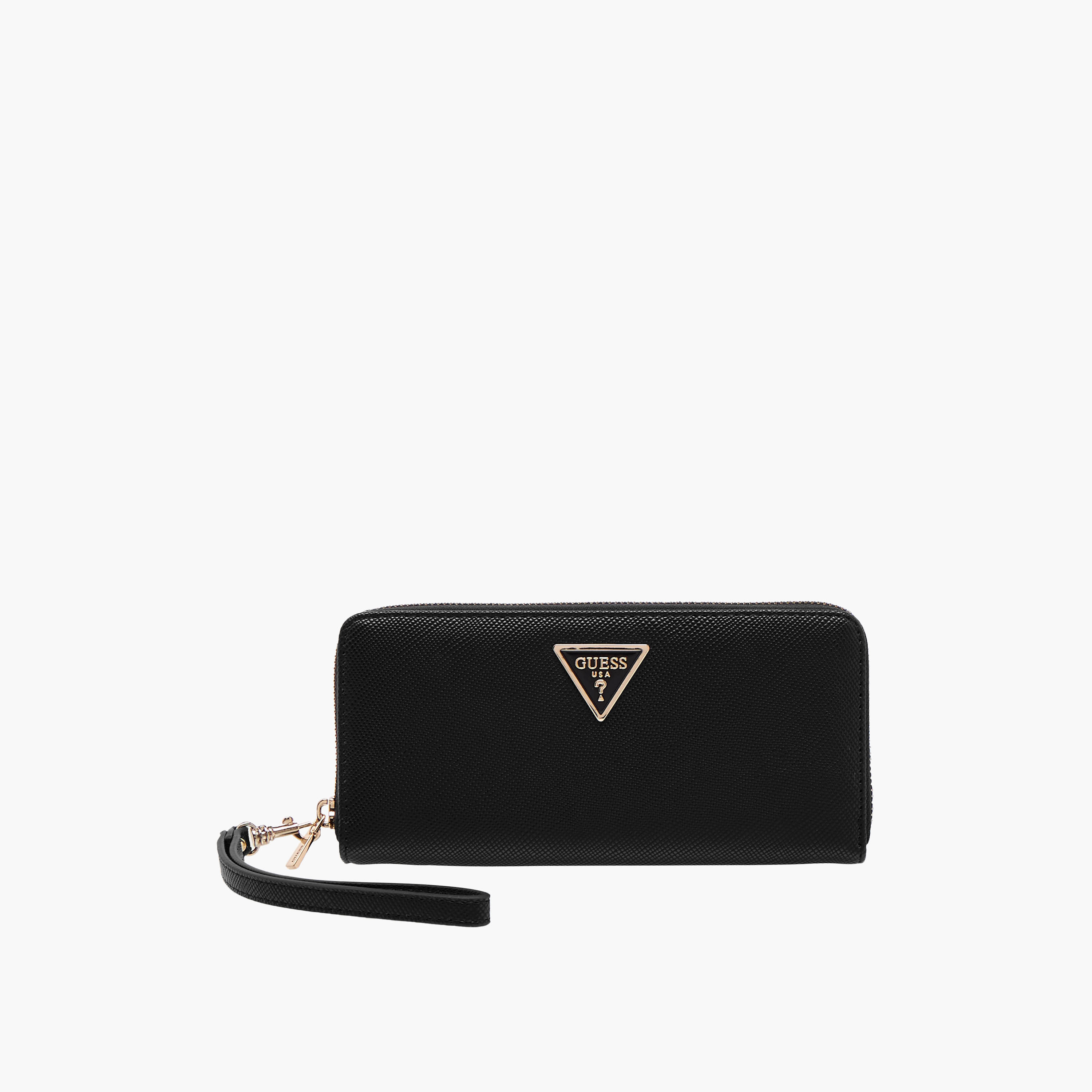 Guess Laurel II Textured Wallet with Wristlet Strap-women-bagsandwallets-wallets-image-1