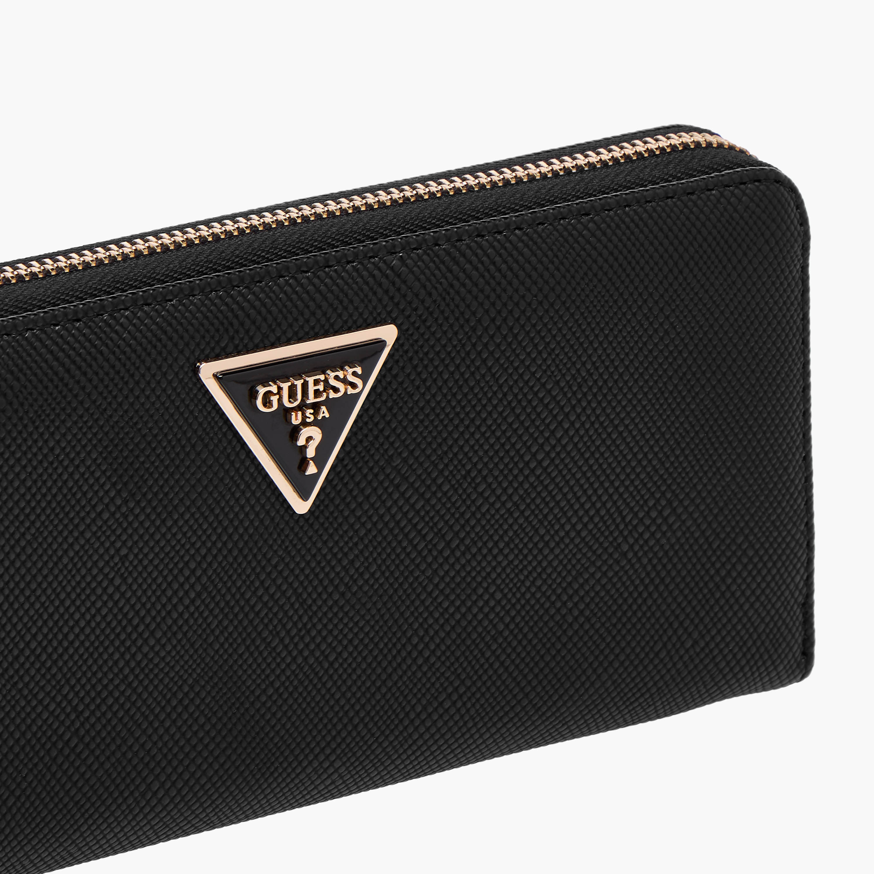 Guess Laurel II Textured Wallet with Wristlet Strap-women-bagsandwallets-wallets-image-3