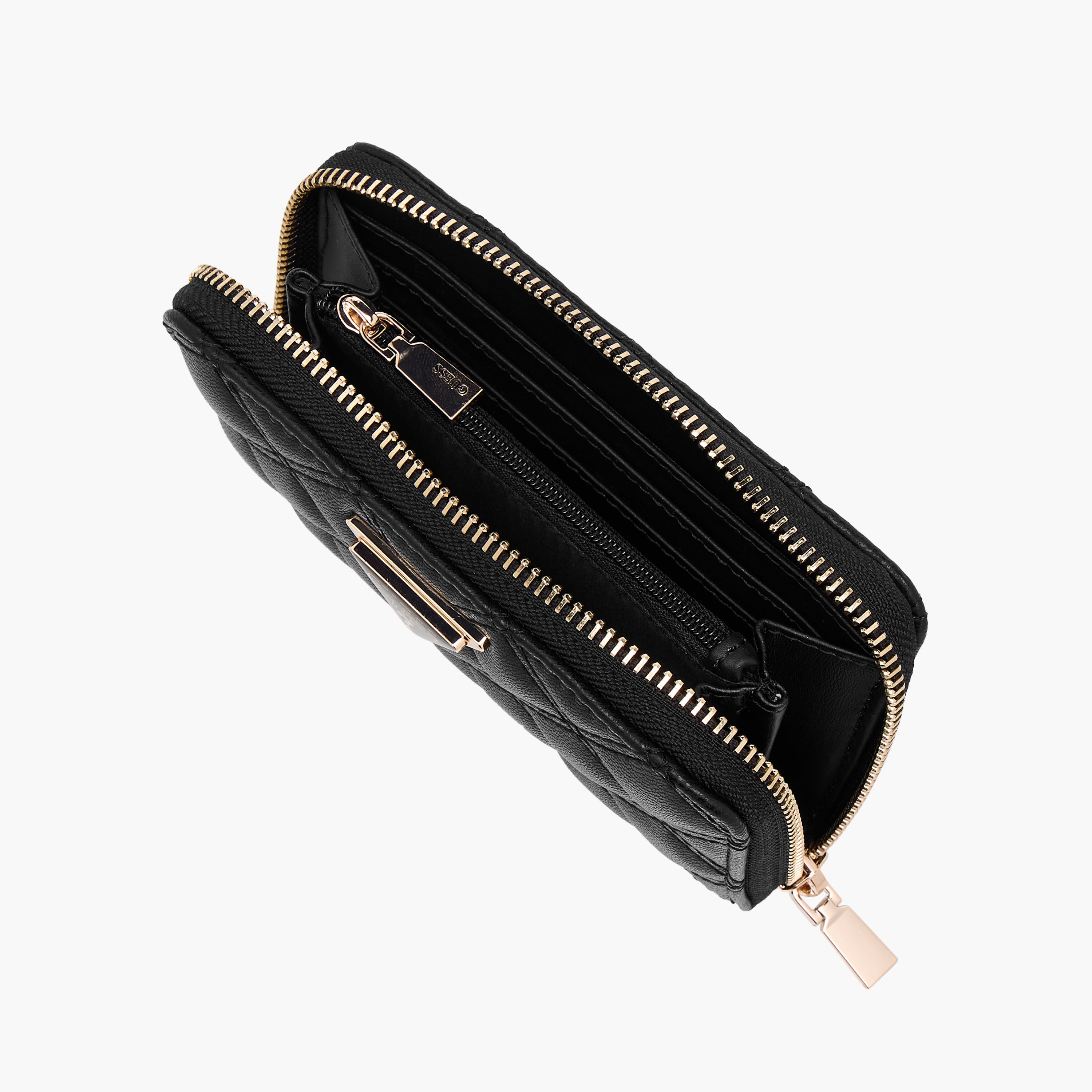 Guess Giully II SLG Quilted Wallet with Zip Closure-women-bagsandwallets-wallets-image-5