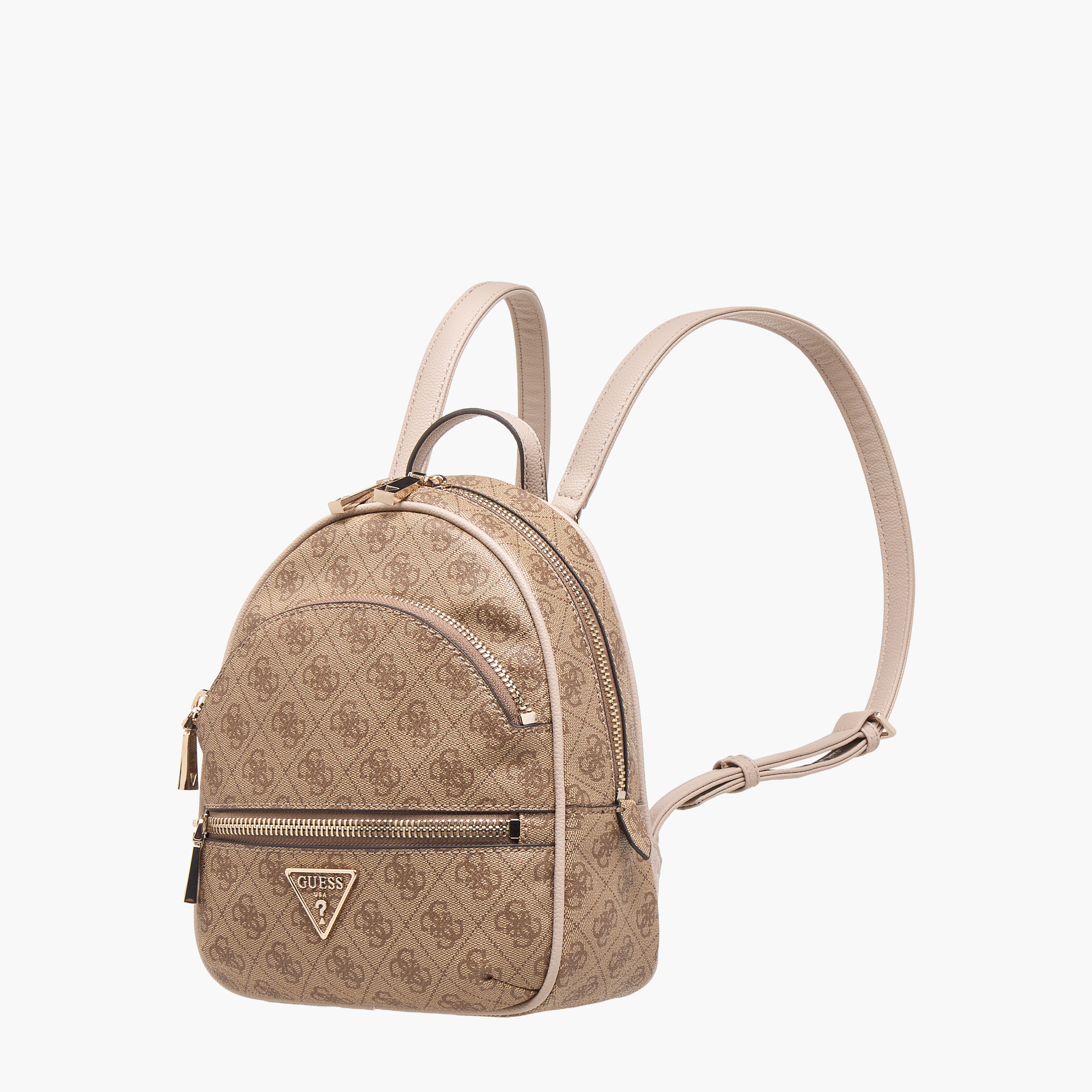 Guess Manhattan Monogram Printed Backpack with Adjustable Shoulder Straps-women-bagsandwallets-handbags-image-3