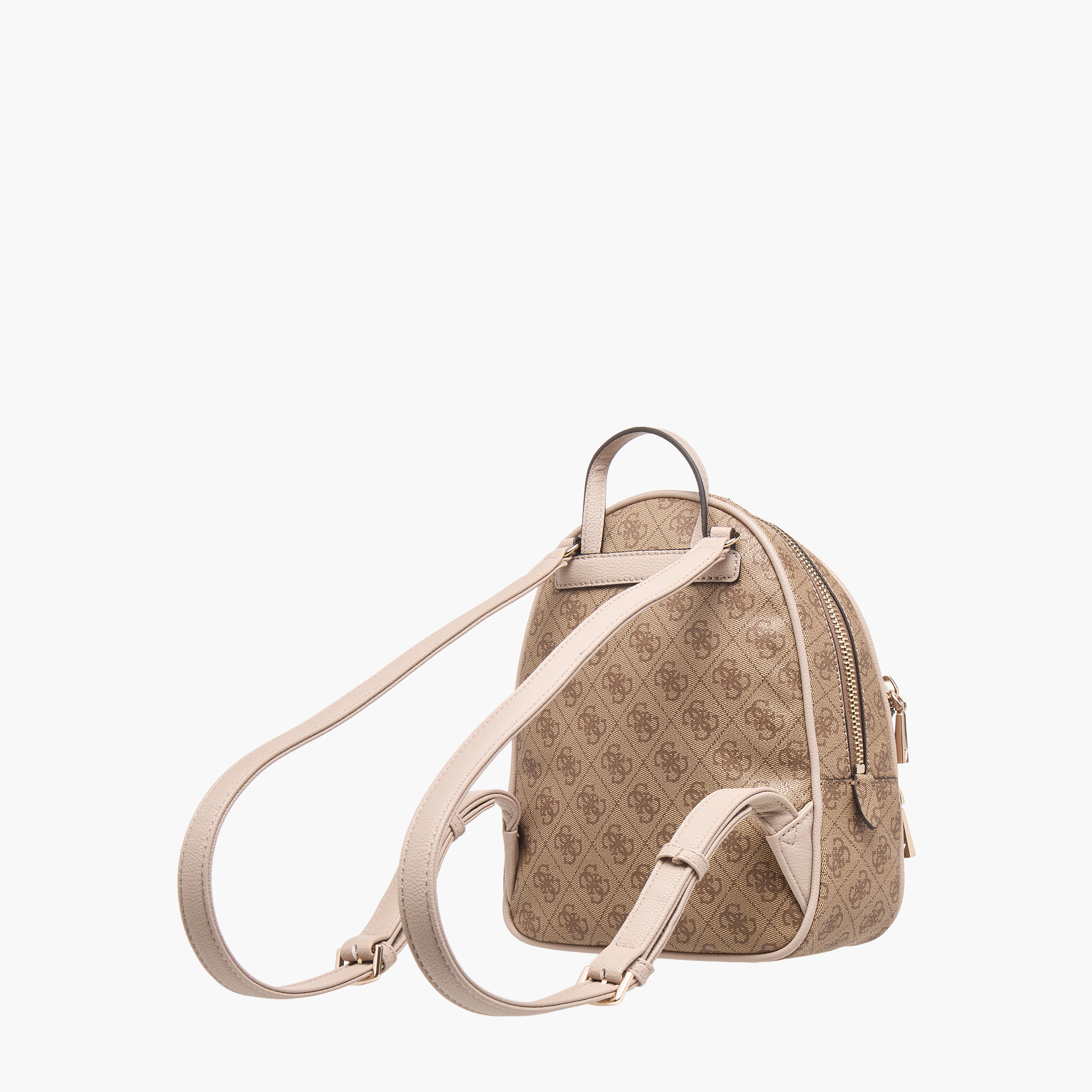 Guess Manhattan Monogram Printed Backpack with Adjustable Shoulder Straps-women-bagsandwallets-handbags-image-4
