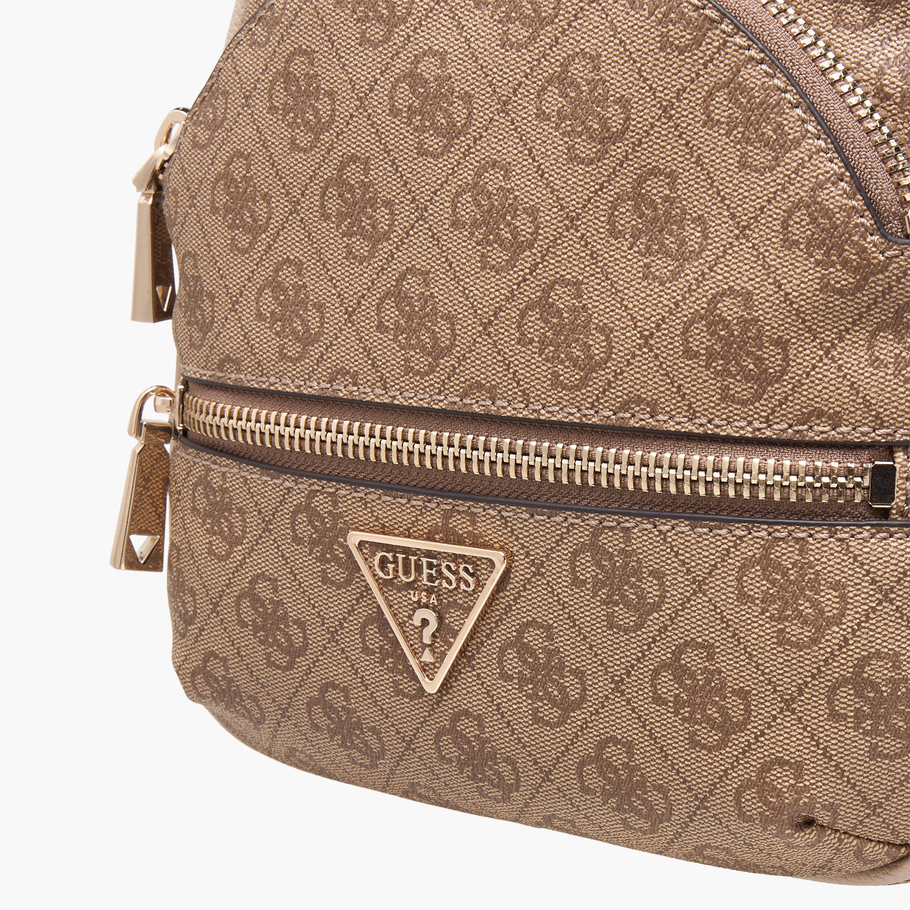 Guess Manhattan Monogram Printed Backpack with Adjustable Shoulder Straps-women-bagsandwallets-handbags-image-6
