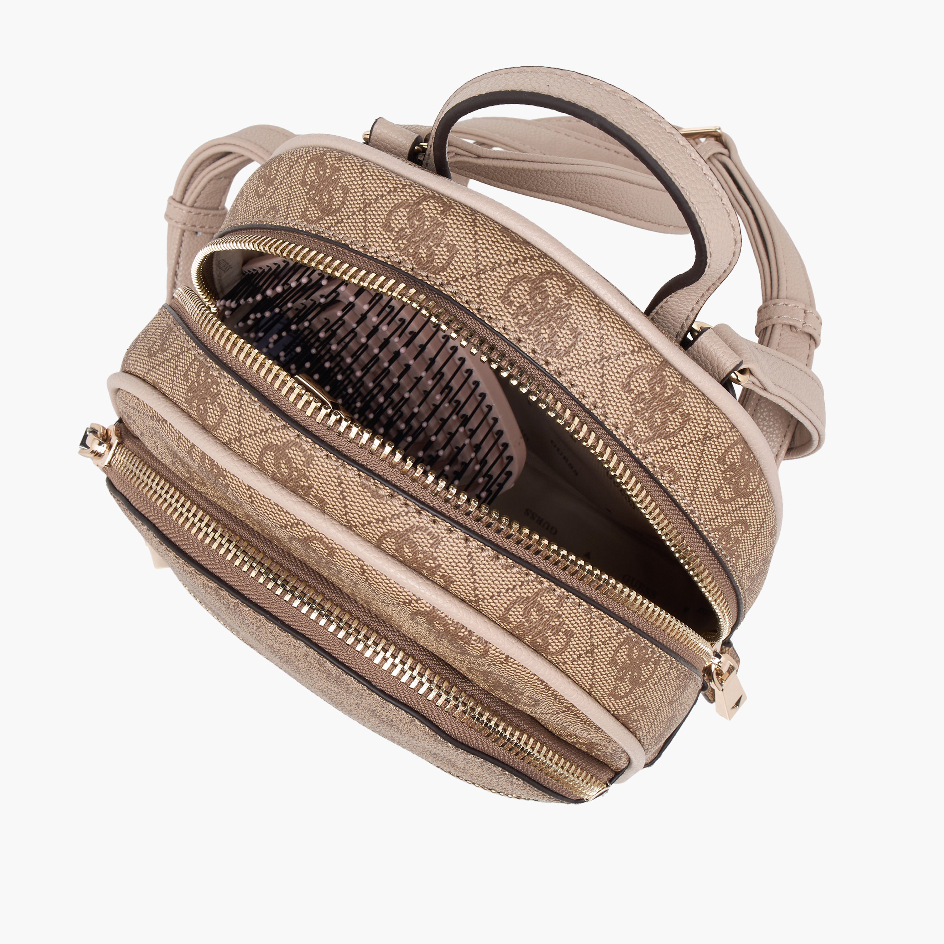 Guess Manhattan Monogram Printed Backpack with Adjustable Shoulder Straps-women-bagsandwallets-handbags-image-8