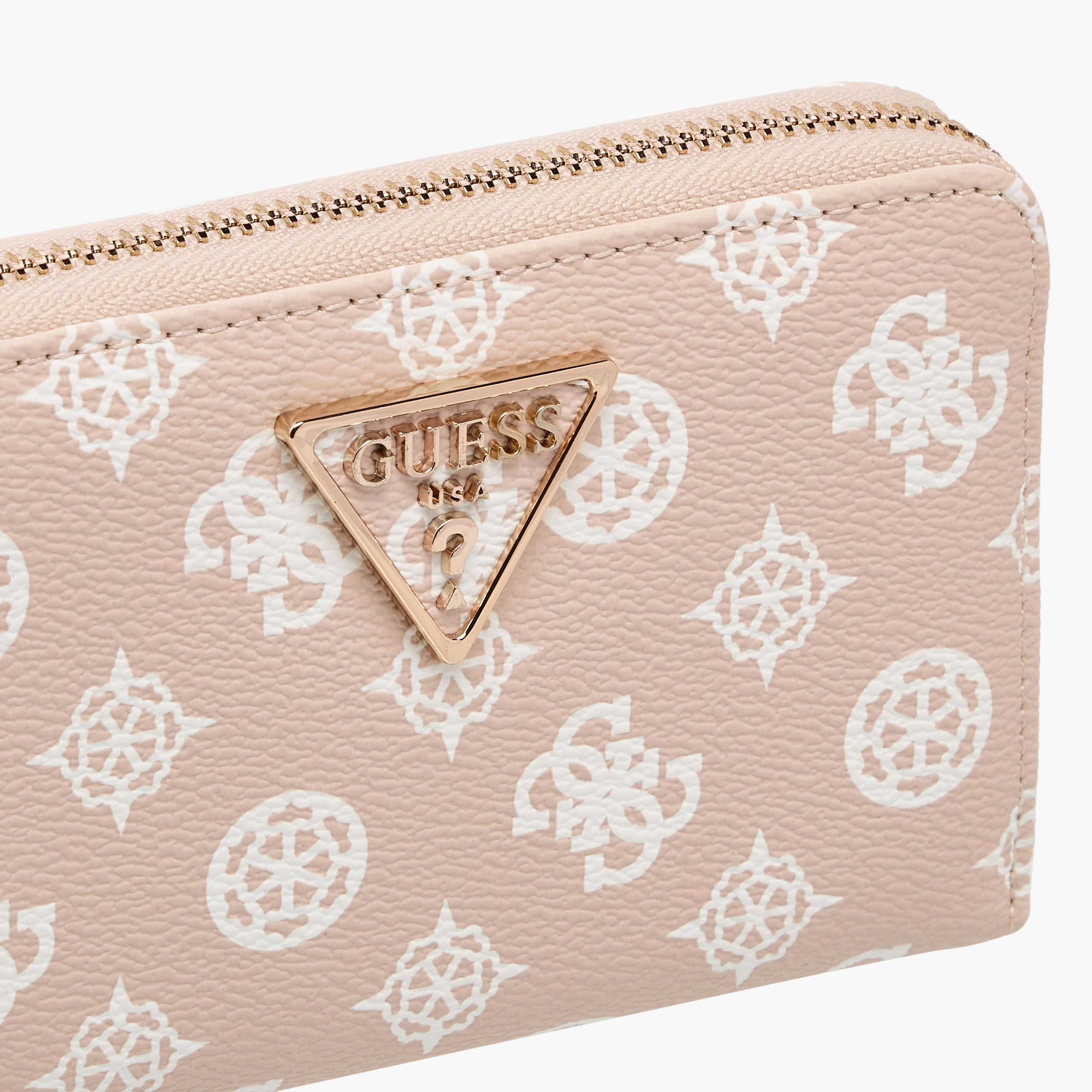 Guess Laurel SLG Printed Wallet with Zip Closure-women-bagsandwallets-wallets-image-3