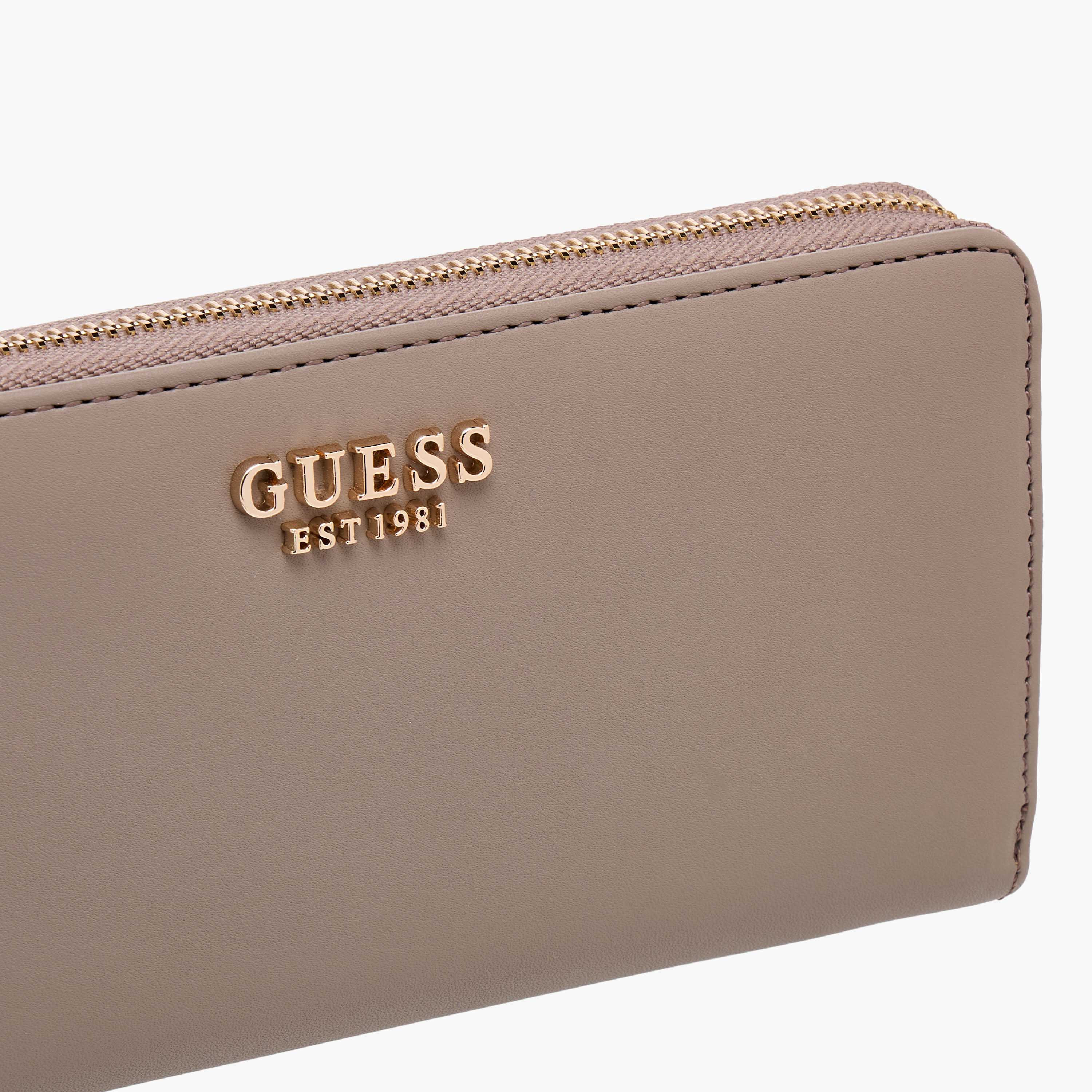 Guess Laurel Solid Wallet with Wristlet Strap-women-bagsandwallets-wallets-image-3