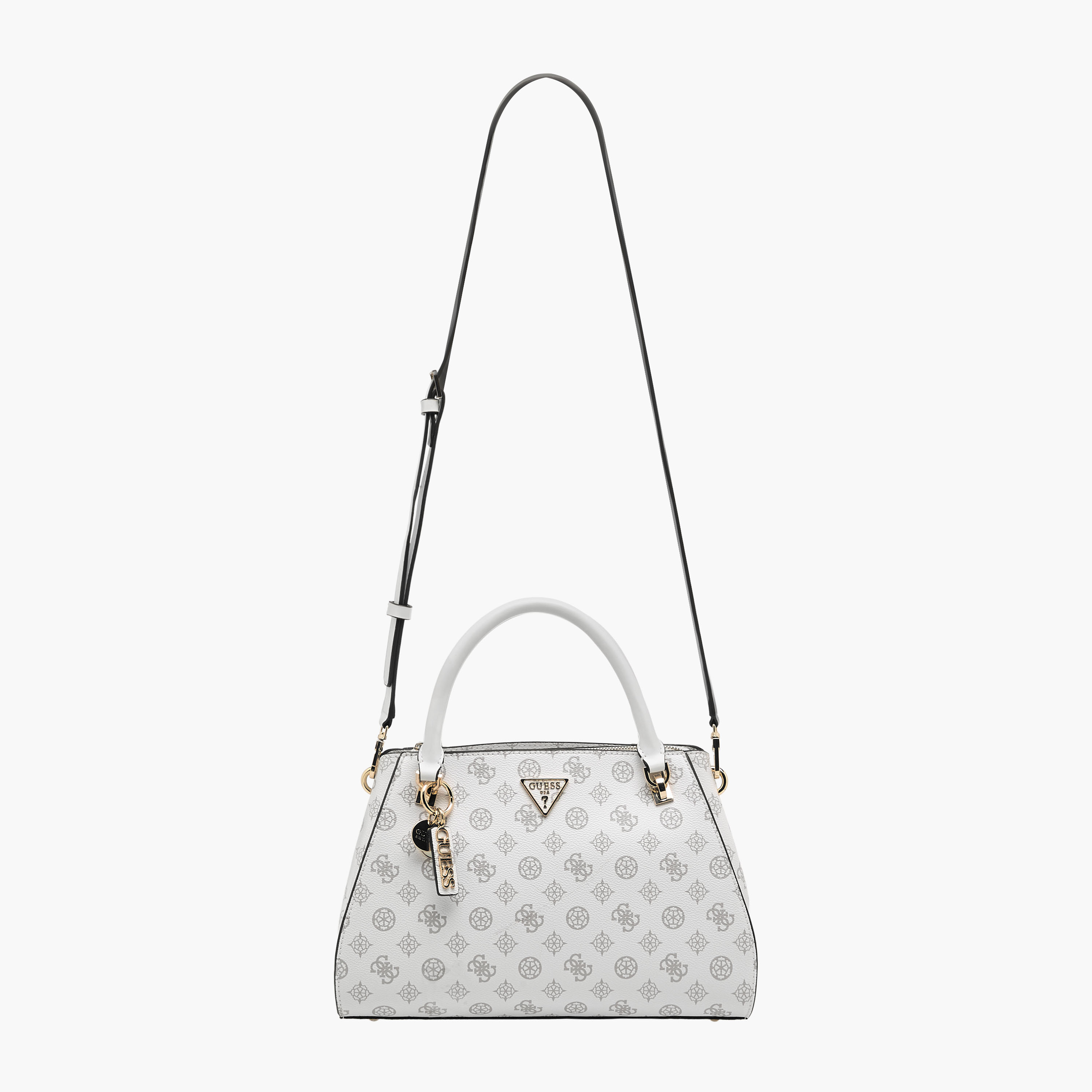 Guess Noelle Luxury Monogram Print Satchel Bag with Detachable Shoulder Strap-women-bagsandwallets-handbags-image-3