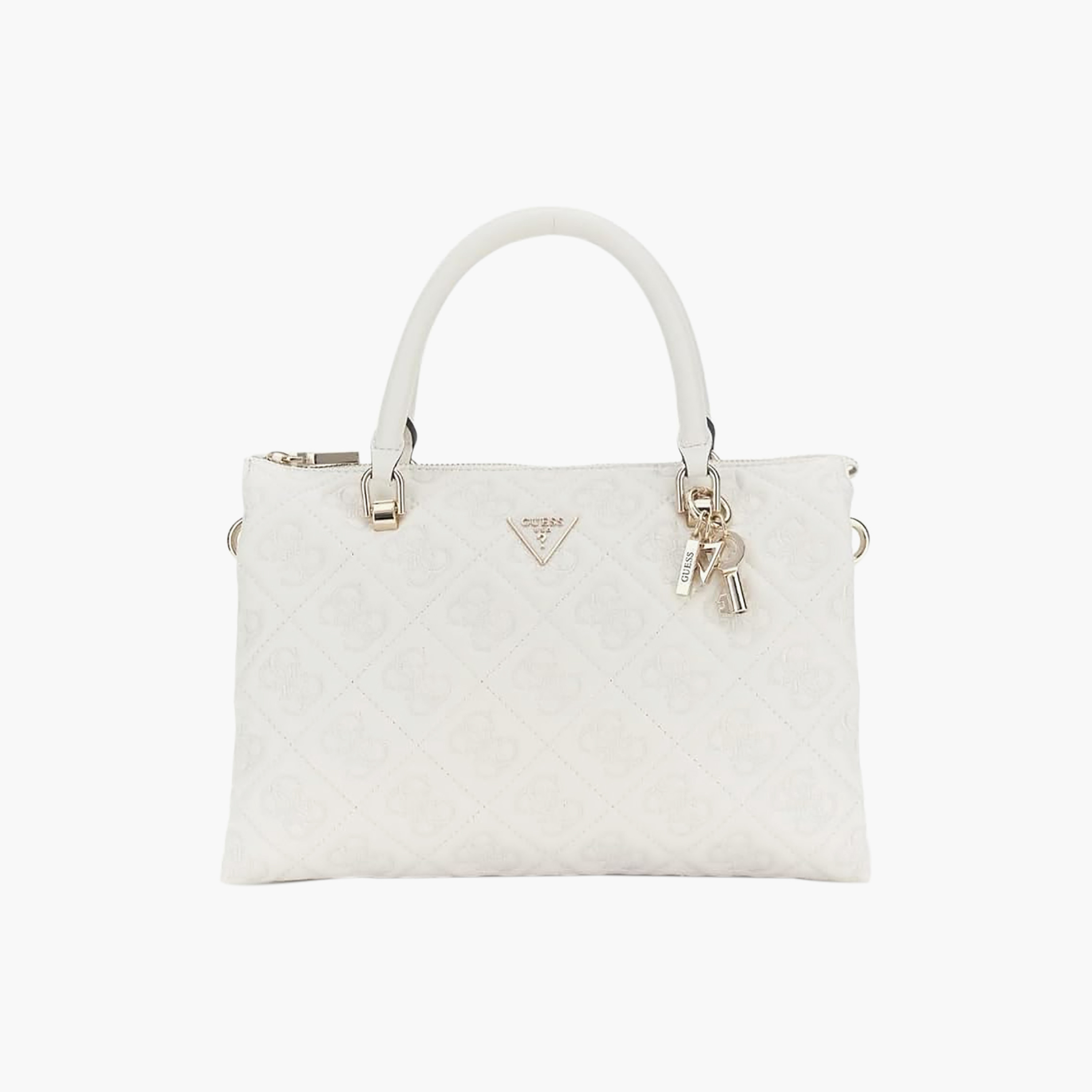 Guess - Adelasia Multi Comp Satchel - White-women-bagsandwallets-handbags-image-1