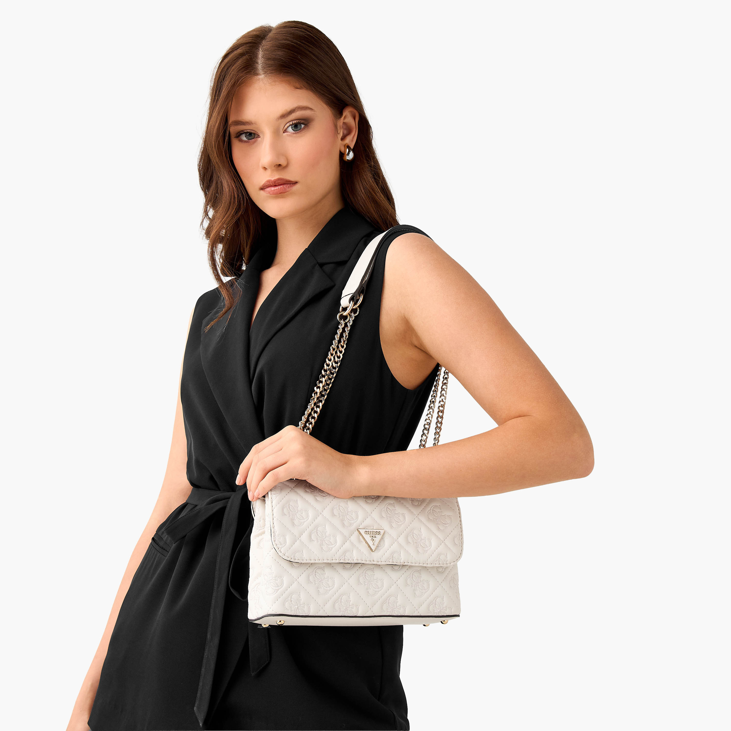 Guess Adelasia Monogram Embroidered Crossbody Bag with Chain Strap-women-bagsandwallets-handbags-image-2