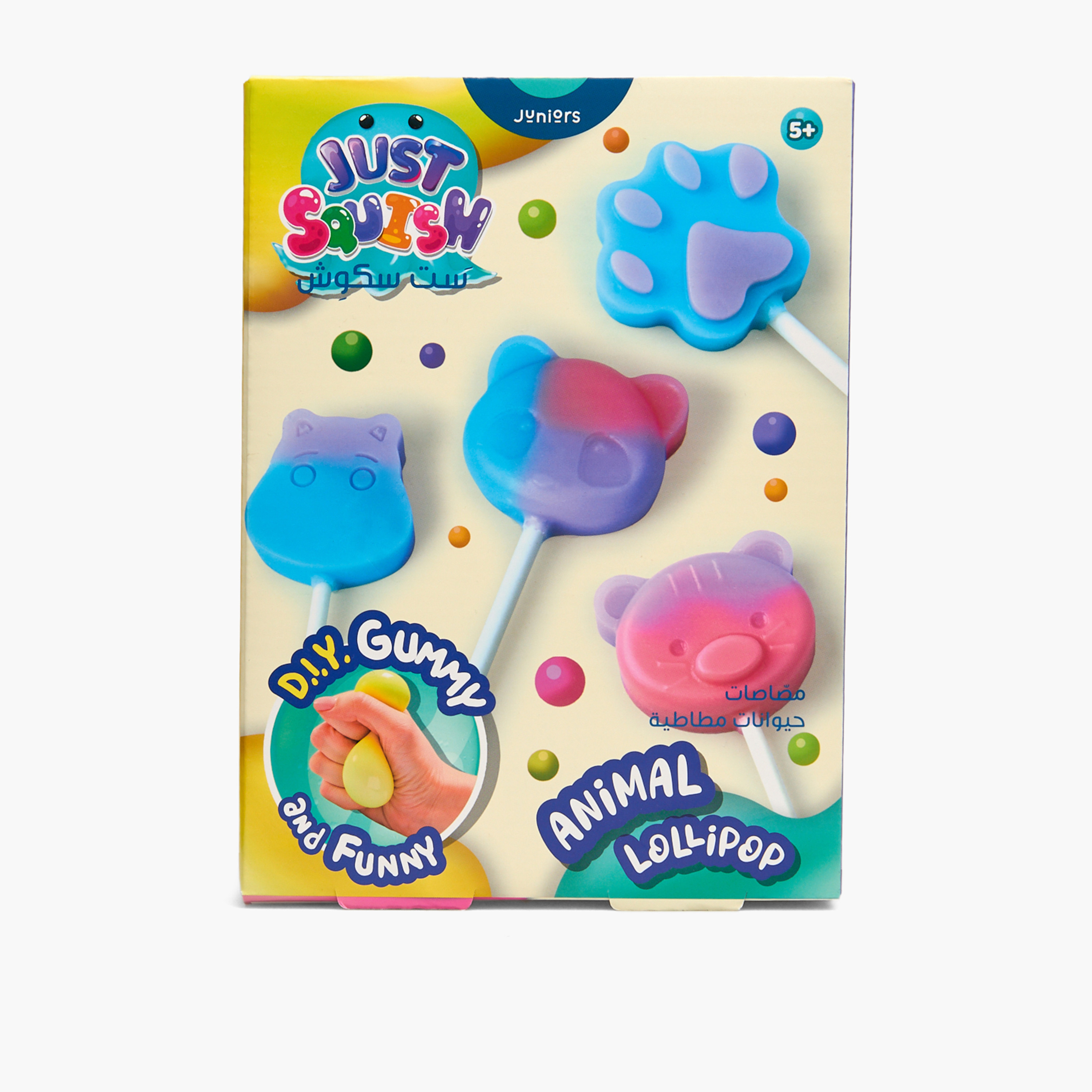 Juniors DIY Animal Lollipop Squish Activity Set-toys-educational-doughtoys-image-1