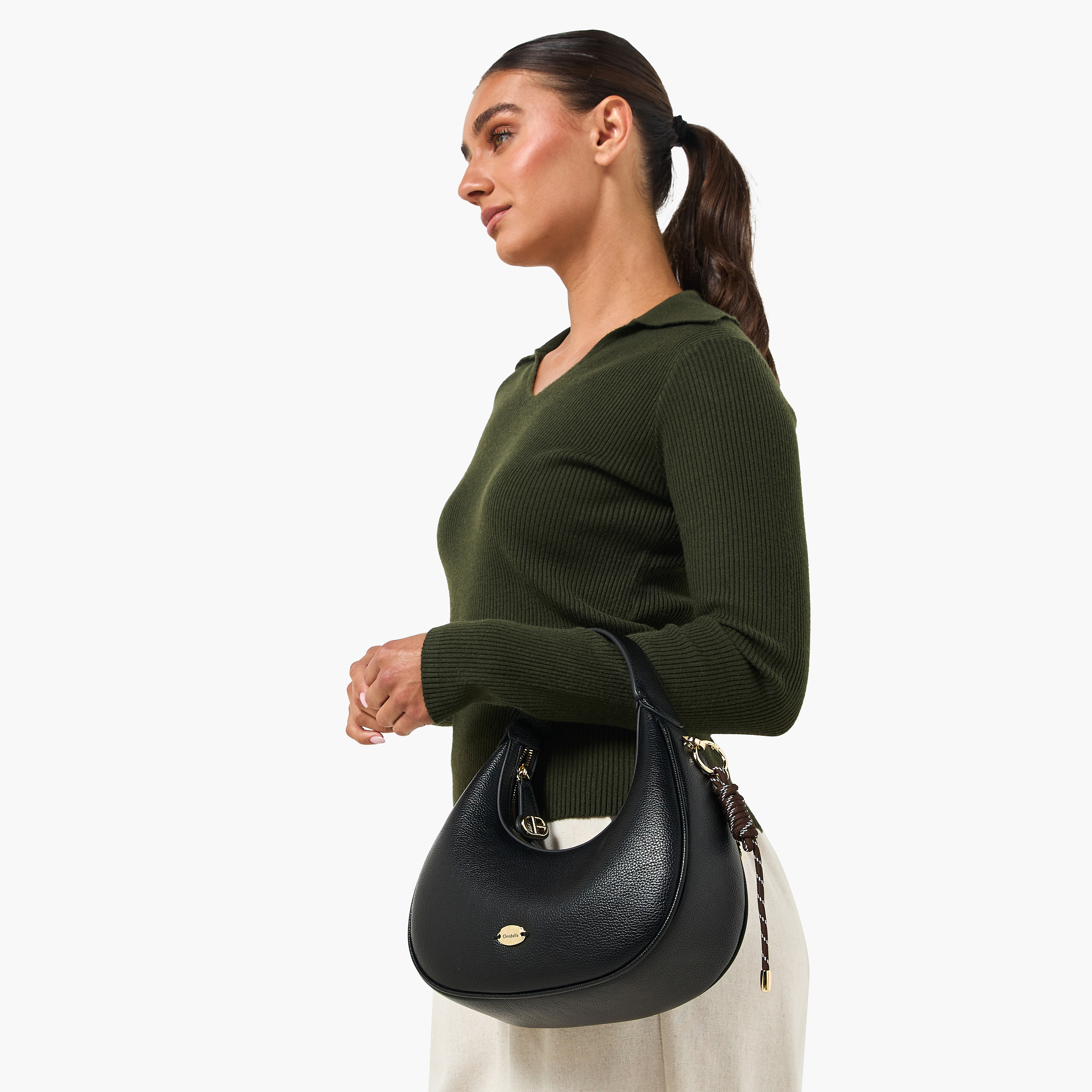 شنطة باجيت سادة مع محفظة من كريسبيلا-women-bagsandwallets-handbags-image-2