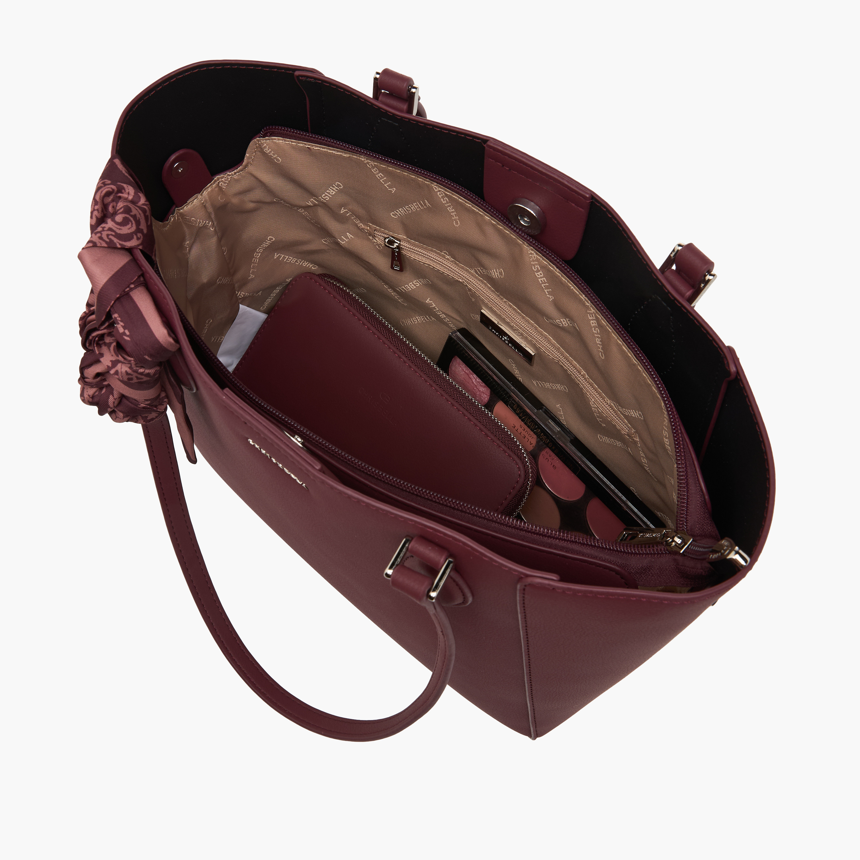 شنطة توتي بتفاصيل وشاح مع محفظة من كريسبيلا-women-bagsandwallets-handbags-image-10