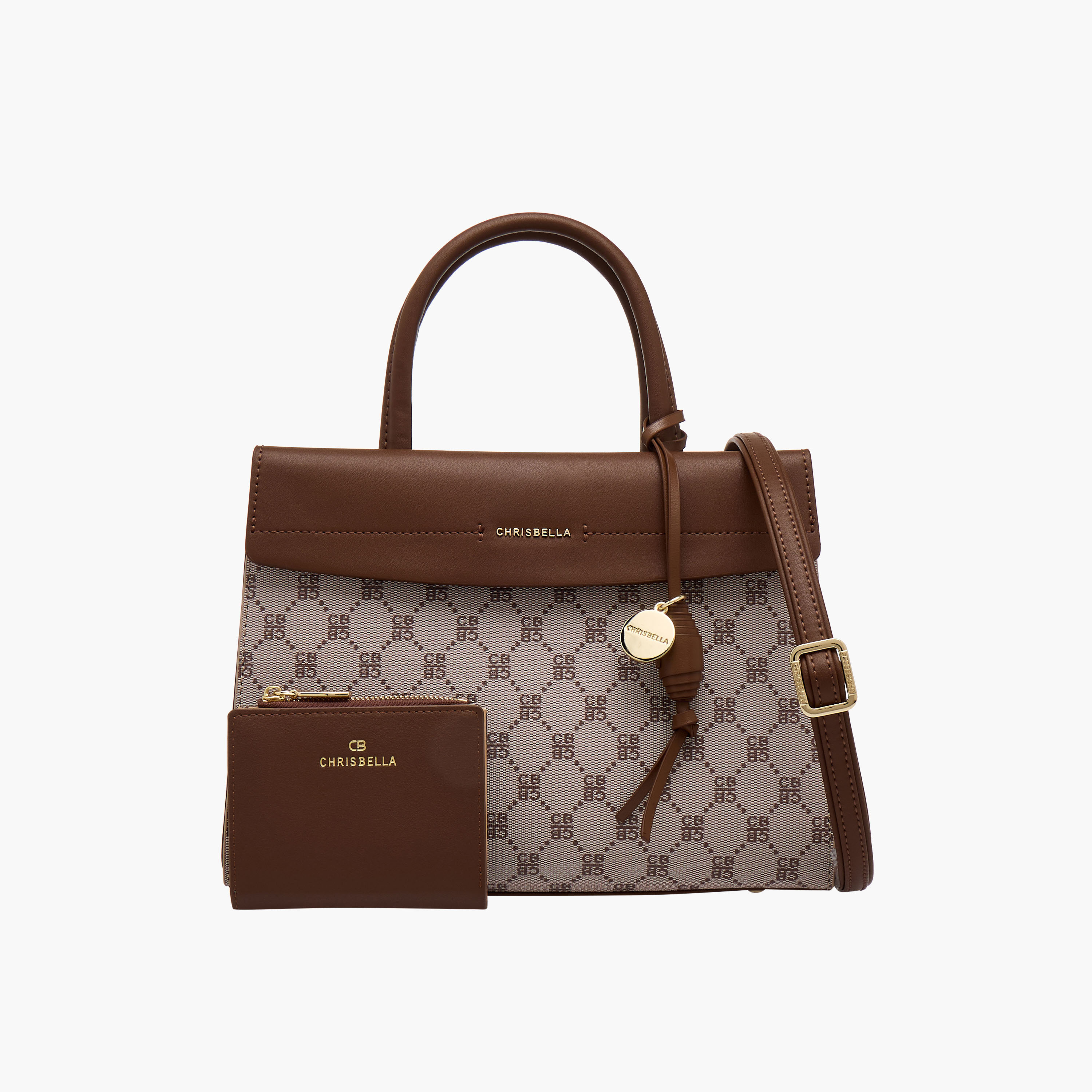 شنطة كروس بودي بطبعات مونوجرام مع محفظة من كريسبيلا-women-bagsandwallets-handbags-image-1