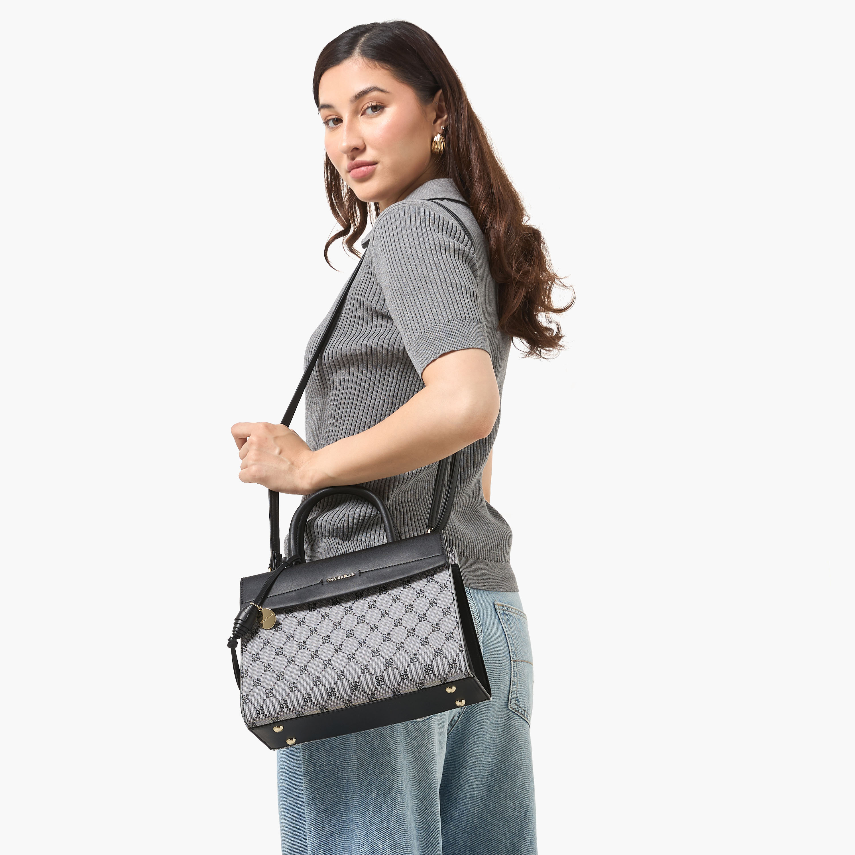 شنطة كروس بودي بطبعات مونوجرام مع محفظة من كريسبيلا-women-bagsandwallets-handbags-image-2