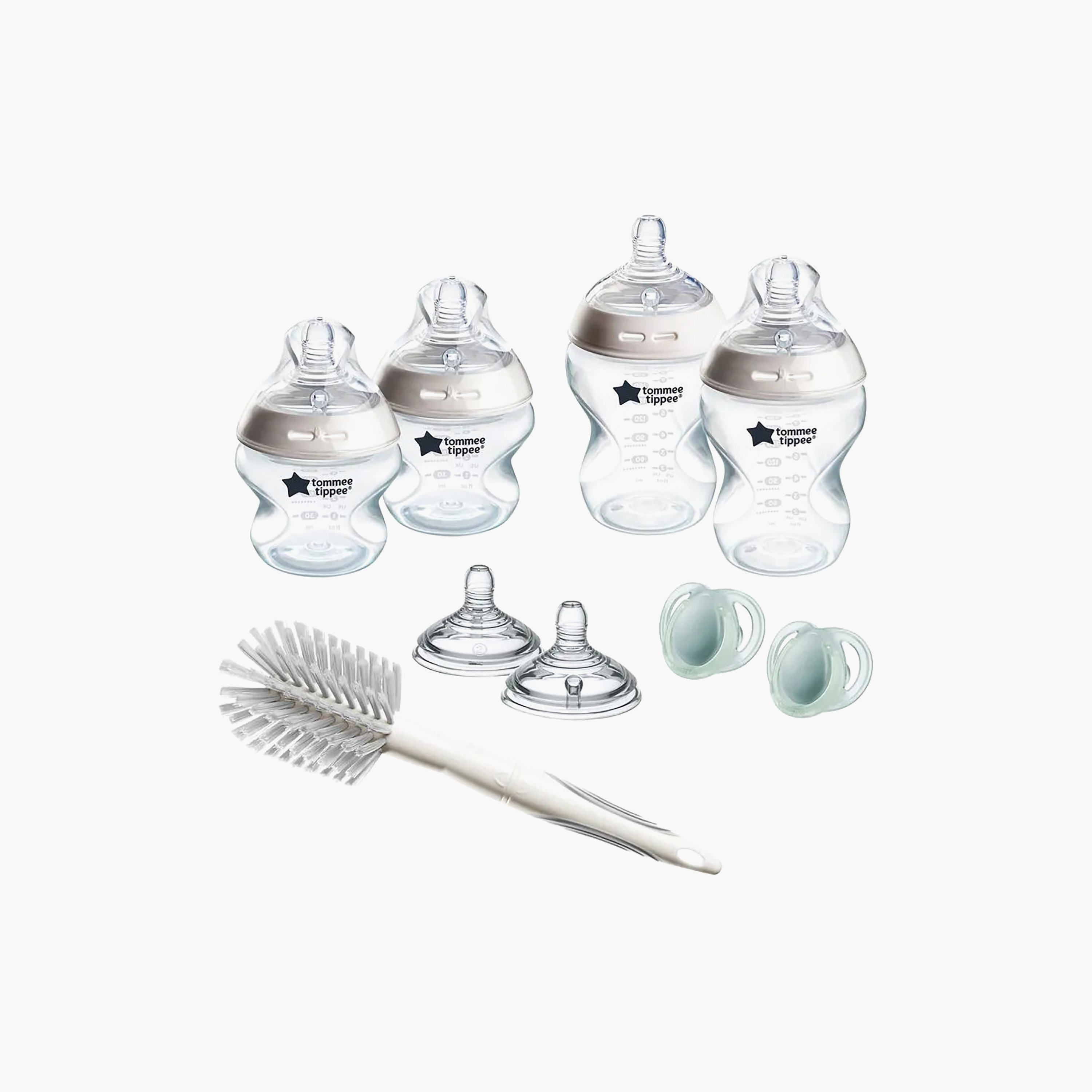 Set of 9 Tommee Tippee Newborn Feeding Bottle Starter Kit with Anti-Colic Valve-baby-feeding-accessories-image-1
