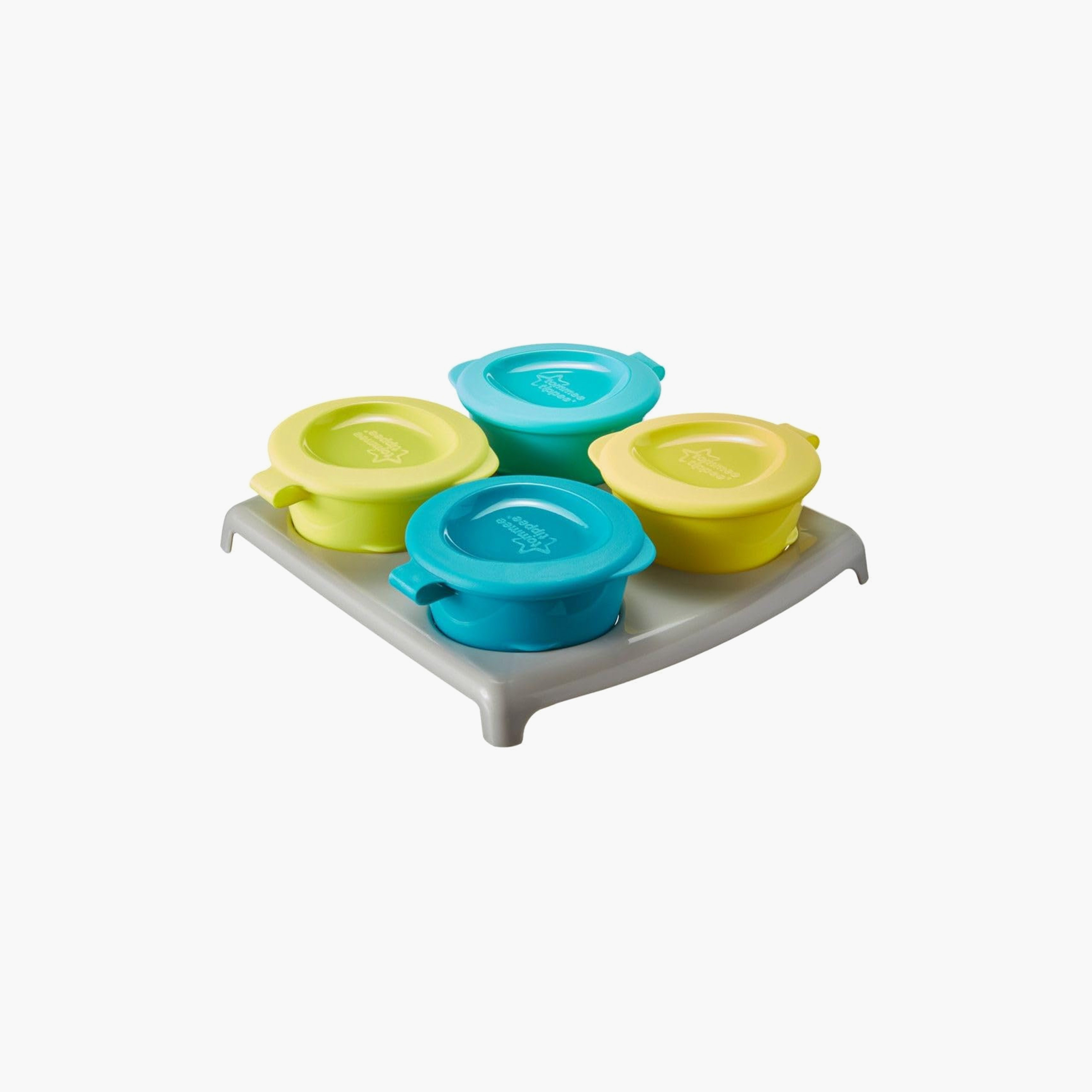 Pack of 4 Tommee Tippee Frozen Pop-Up Pots with Tray-baby-feeding-mealtimeessentials-image-1