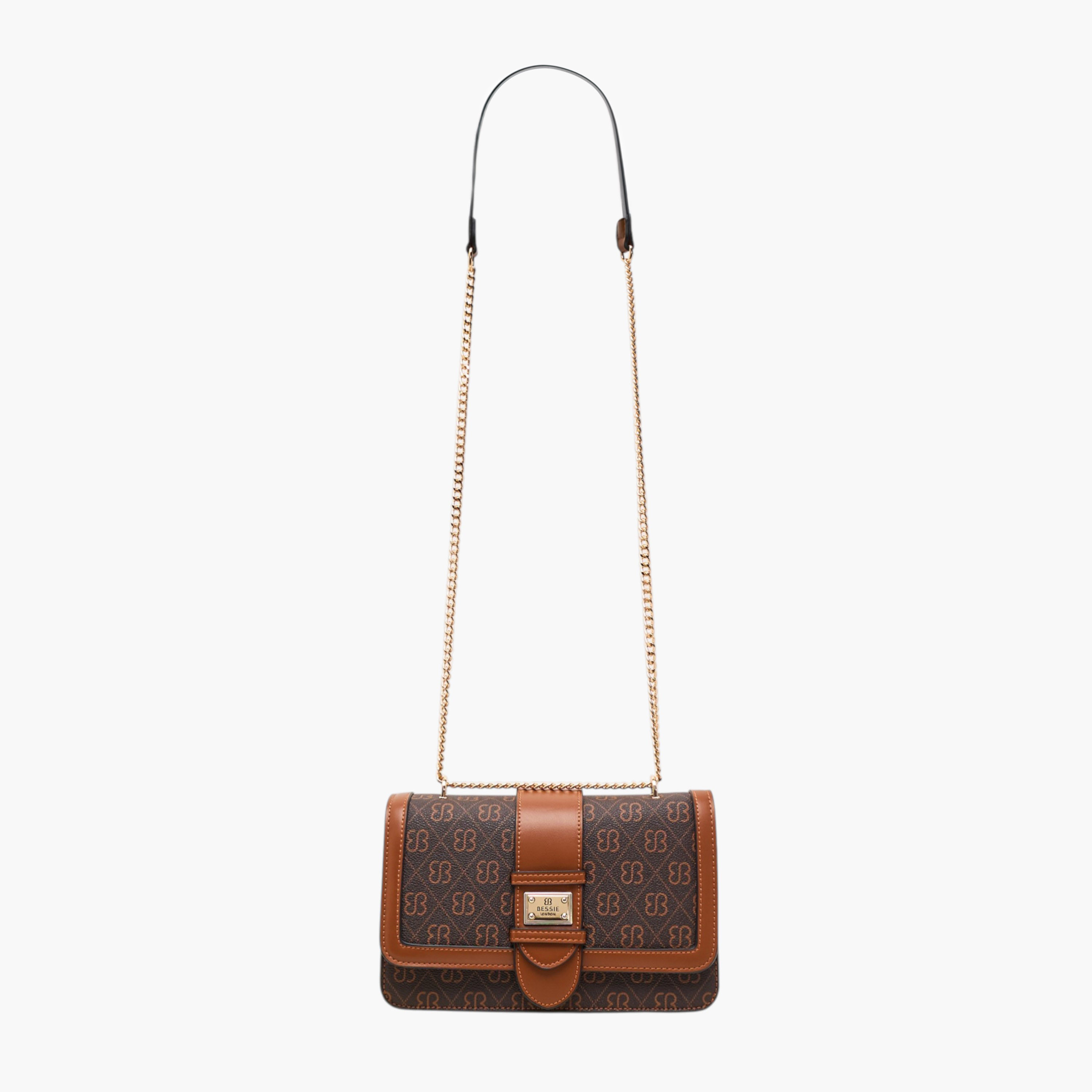 Bessie London Checked Crossbody Bag with Coin Pouch-women-bagsandwallets-handbags-image-3