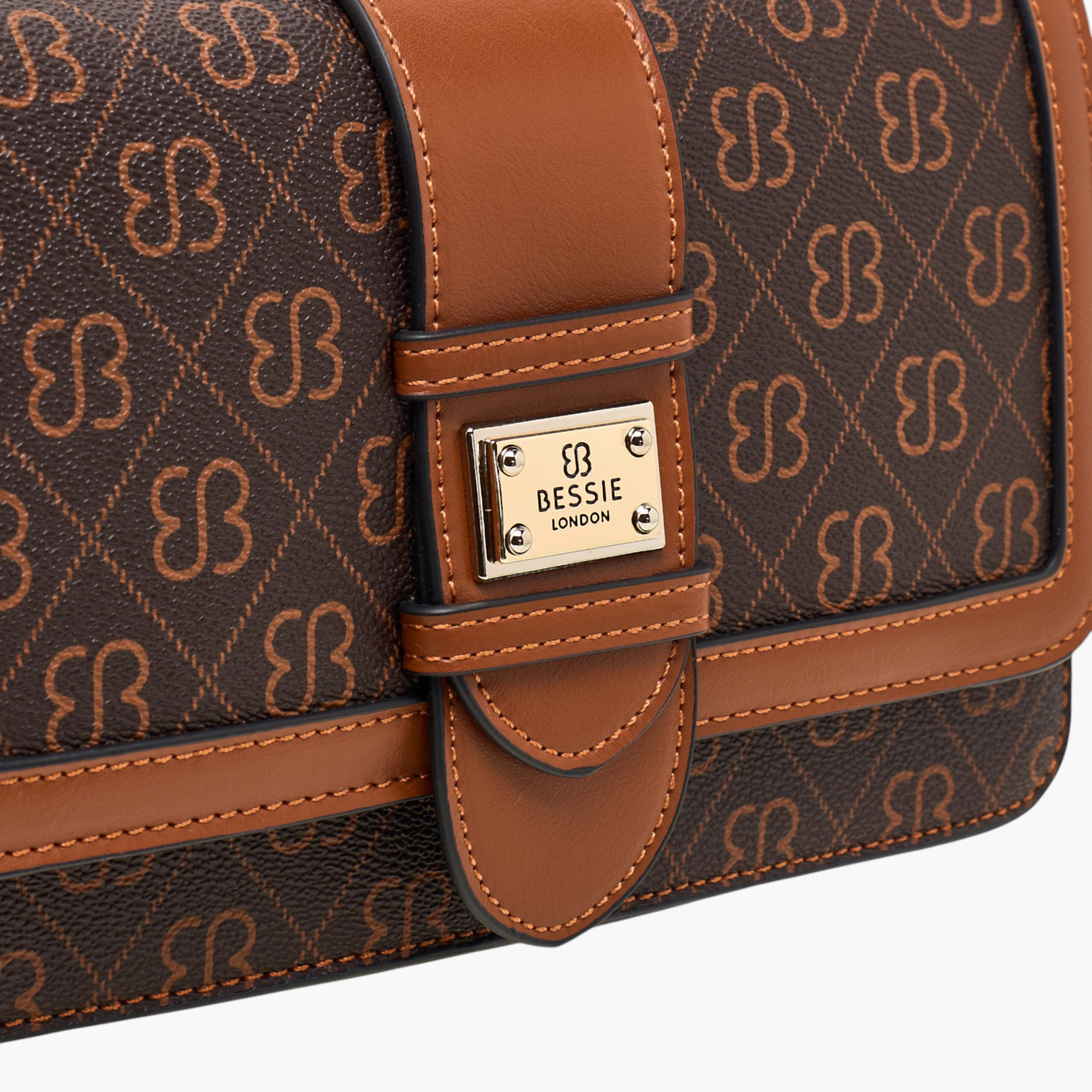 Bessie London Checked Crossbody Bag with Coin Pouch-women-bagsandwallets-handbags-image-5