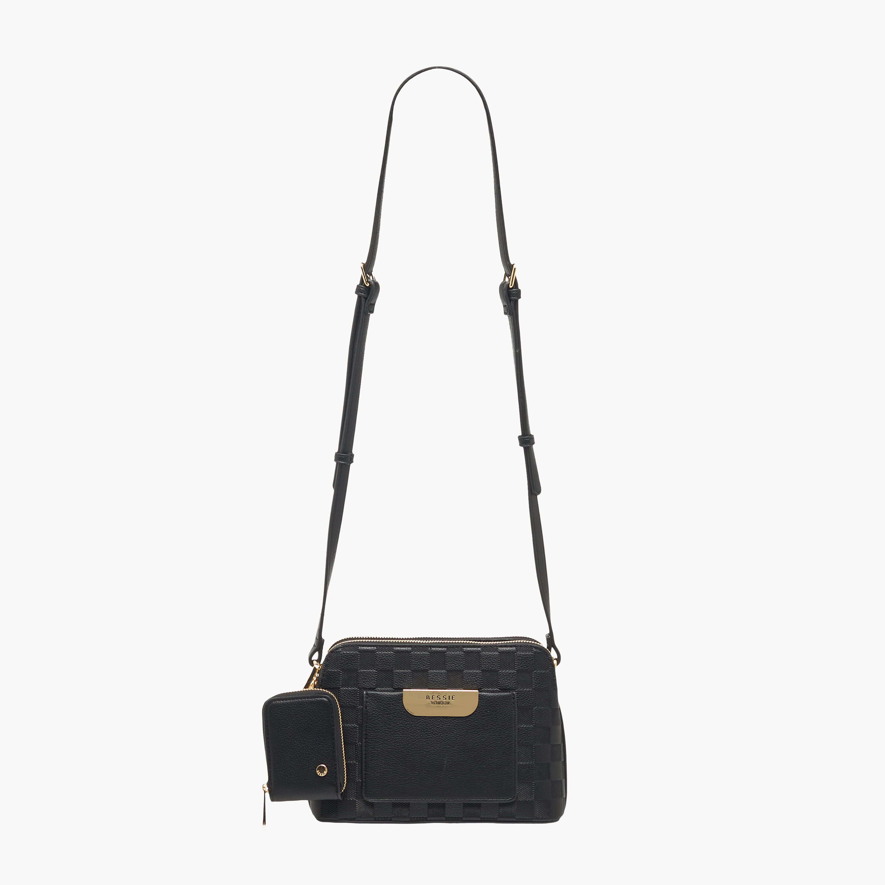 شنطة كروس بودي كاروهات مع شنطة صغيرة من بيسي لندن-women-bagsandwallets-handbags-image-3